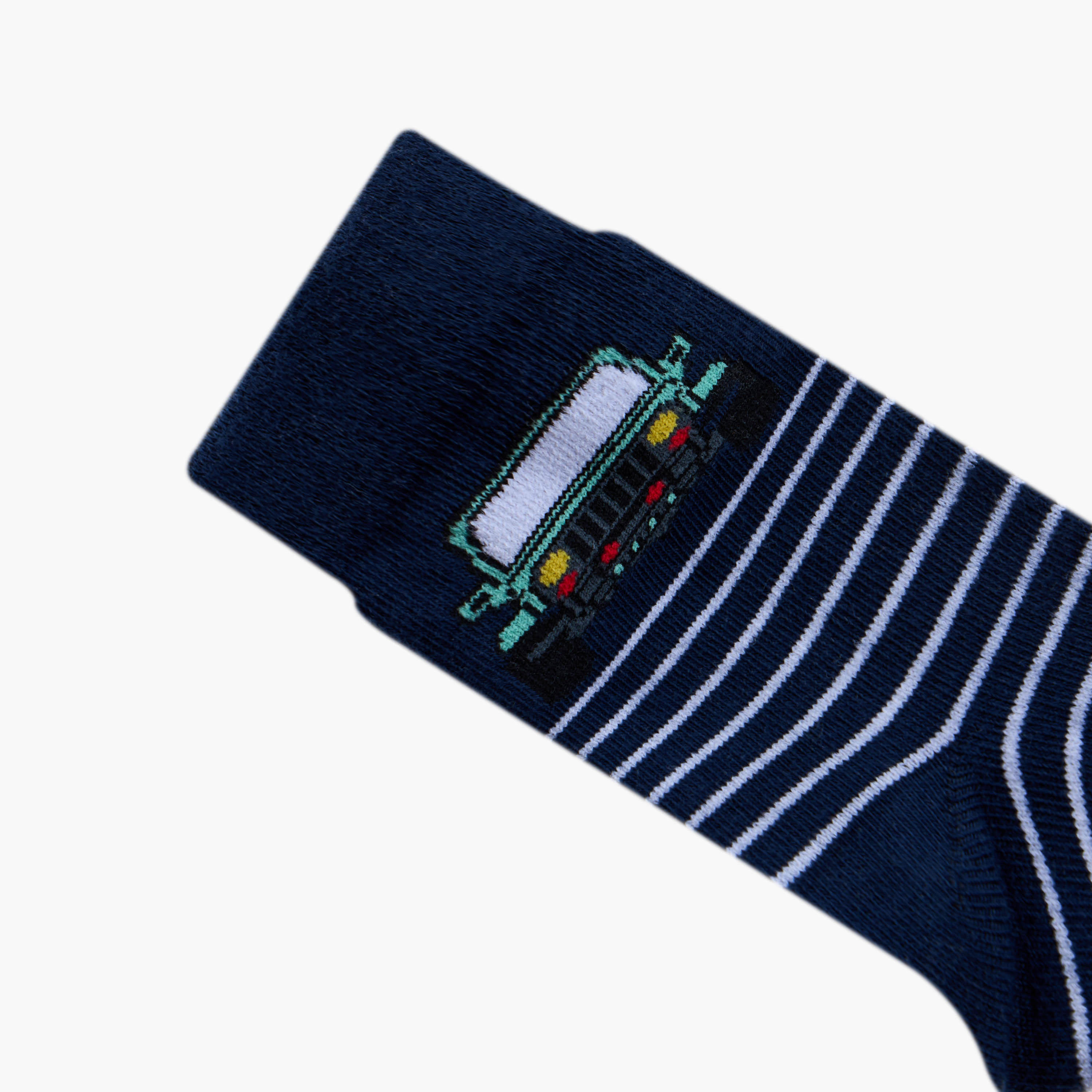 طقم جوارب 5 أزواج متنوعة بطول ربلة الساق للأولاد من جونيورز-boys-accessories-socks-image-3