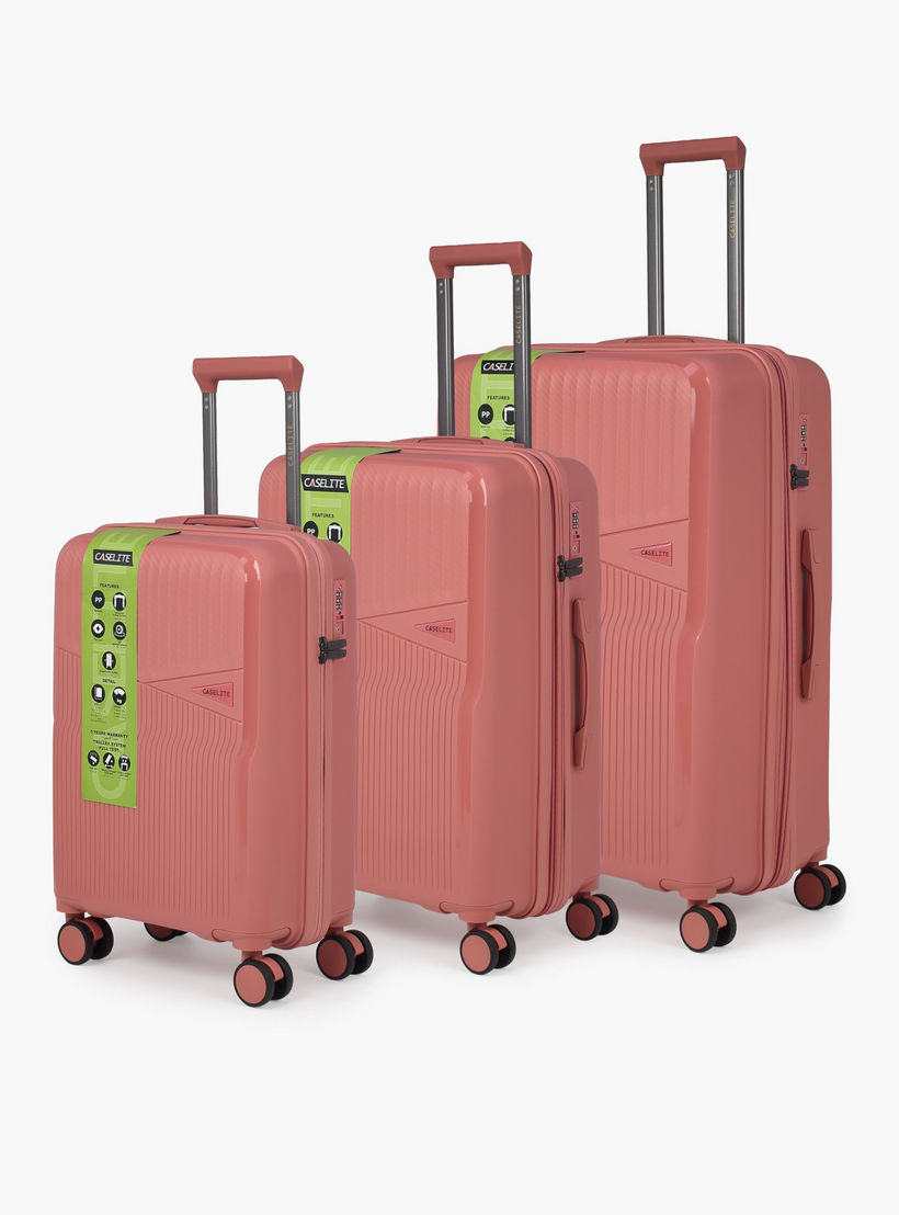 شنطة ترولي صلبة بملمس بارز ومقبض قابل للسحب من كيسلايت - 28 بوصة للسفر بالطائرة-travel-luggagesandbags-luggage-image-1