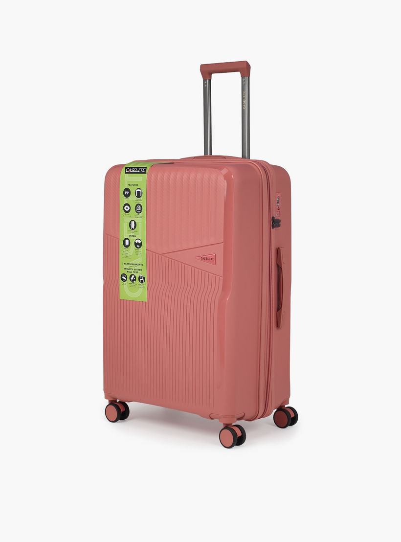 شنطة ترولي صلبة بملمس بارز ومقبض قابل للسحب من كيسلايت - 28 بوصة للسفر بالطائرة-travel-luggagesandbags-luggage-image-12