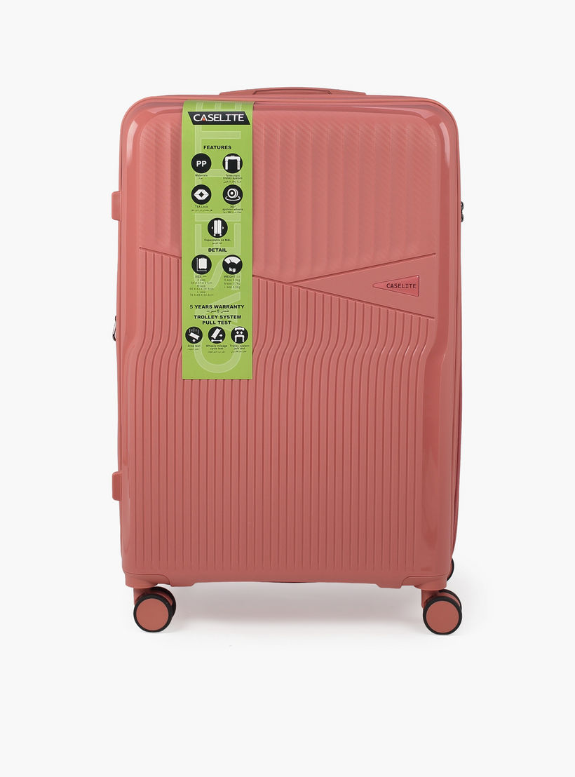 شنطة ترولي صلبة بملمس بارز ومقبض قابل للسحب من كيسلايت - 28 بوصة للسفر بالطائرة-travel-luggagesandbags-luggage-image-3