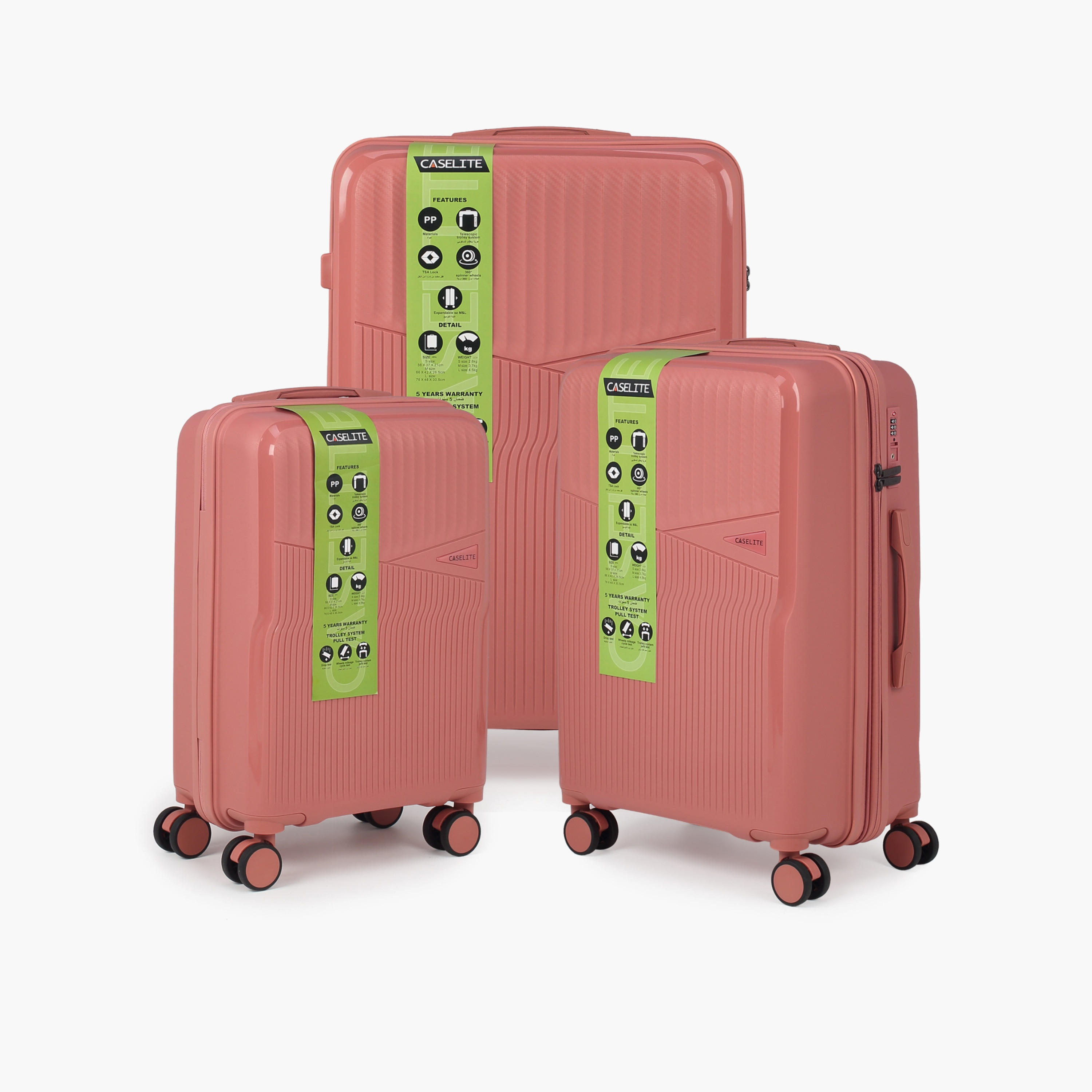 شنطة ترولي صلبة بملمس بارز ومقبض قابل للسحب من كيسلايت - 28 بوصة للسفر بالطائرة-travel-luggagesandbags-luggage-image-6