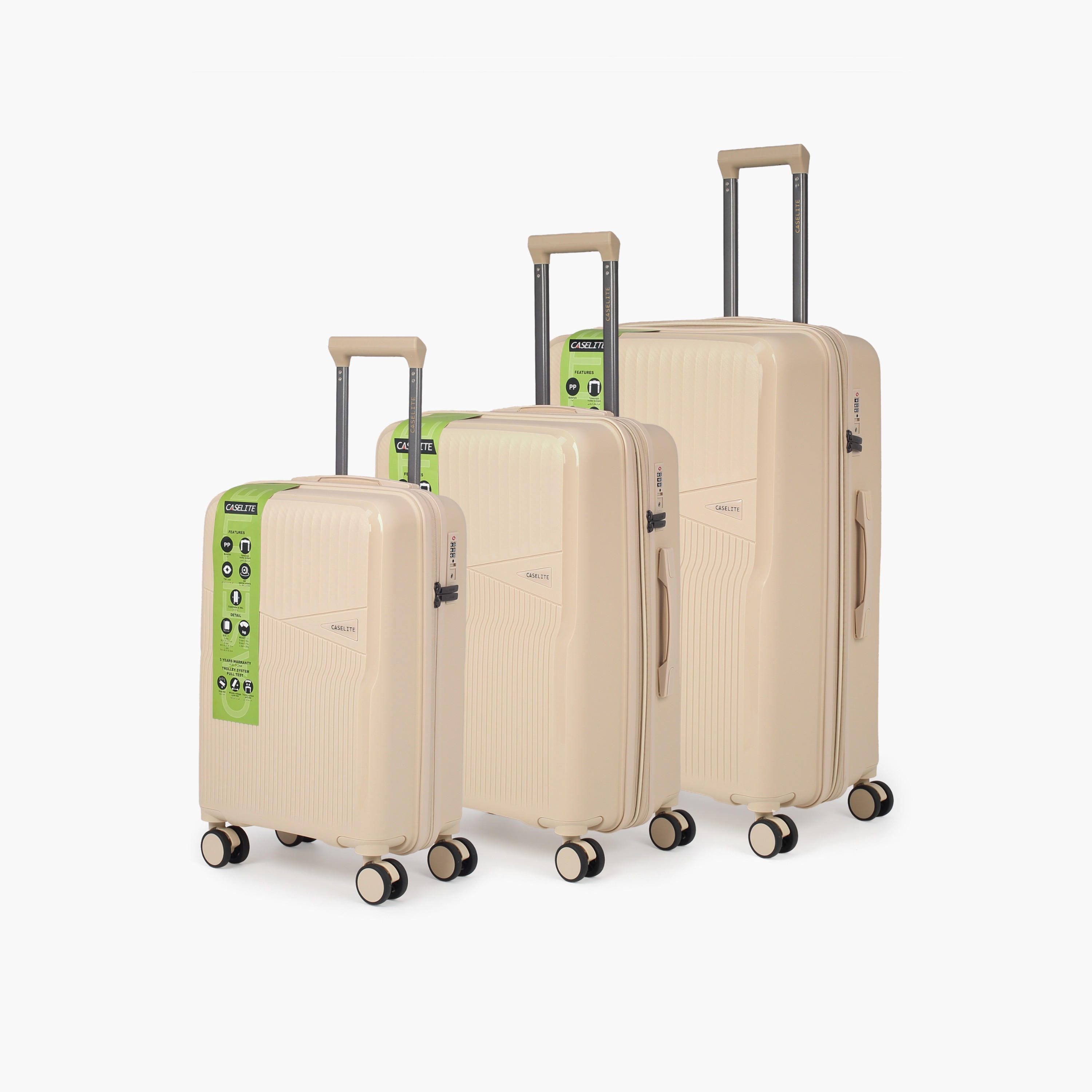 شنطة ترولي صلبة بارزة الملمس بمقبض قابل للسحب من كيسلايت - 20 بوصة للطائرة-travel-luggagesandbags-luggage-image-1