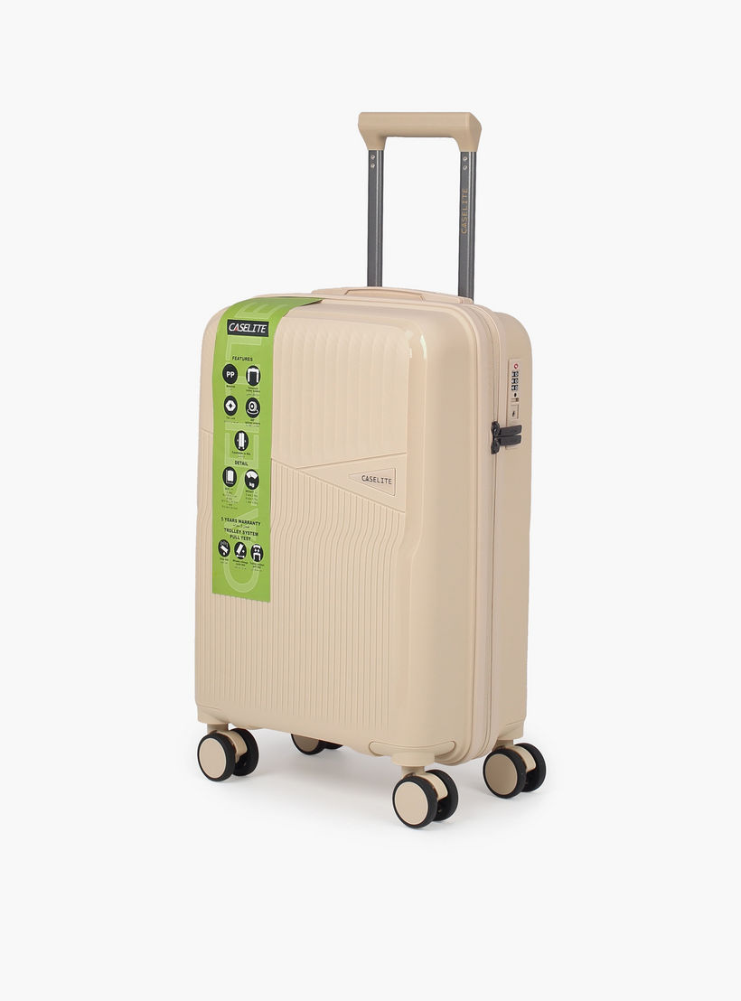 شنطة ترولي صلبة بارزة الملمس بمقبض قابل للسحب من كيسلايت - 20 بوصة للطائرة-travel-luggagesandbags-luggage-image-2
