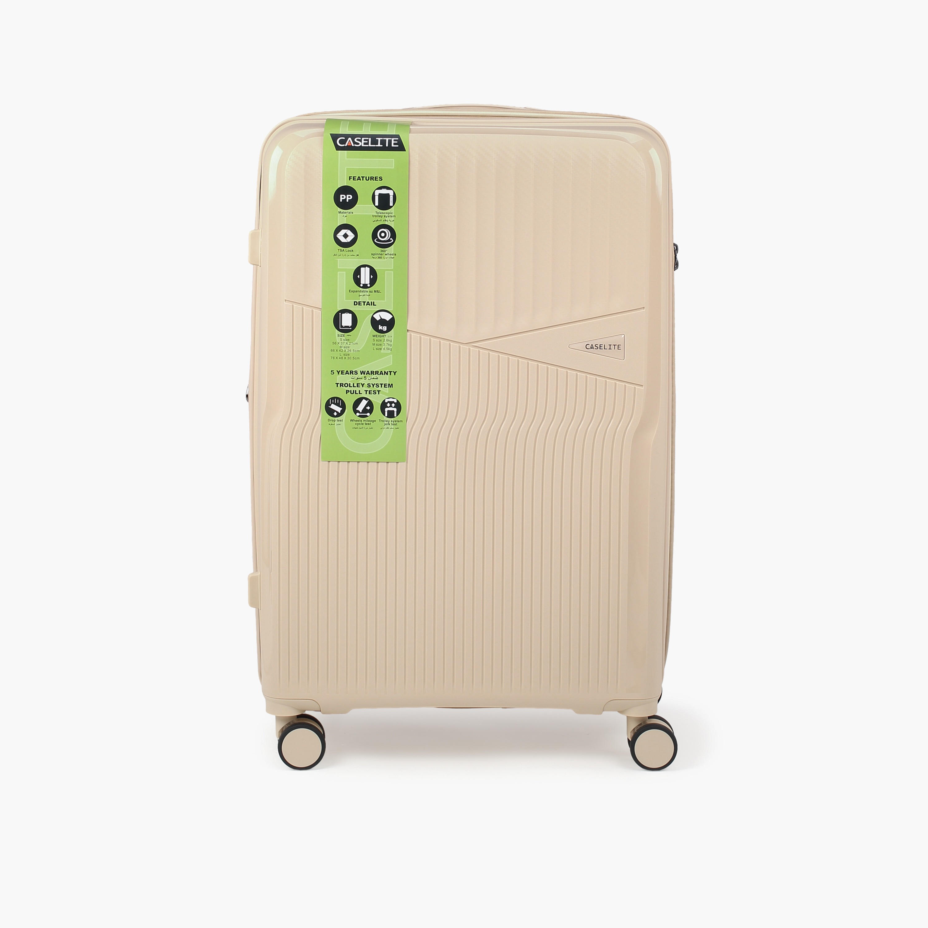 شنطة ترولي صلبة بارزة الملمس بمقبض قابل للسحب من كيسلايت - 20 بوصة للطائرة-travel-luggagesandbags-luggage-image-3