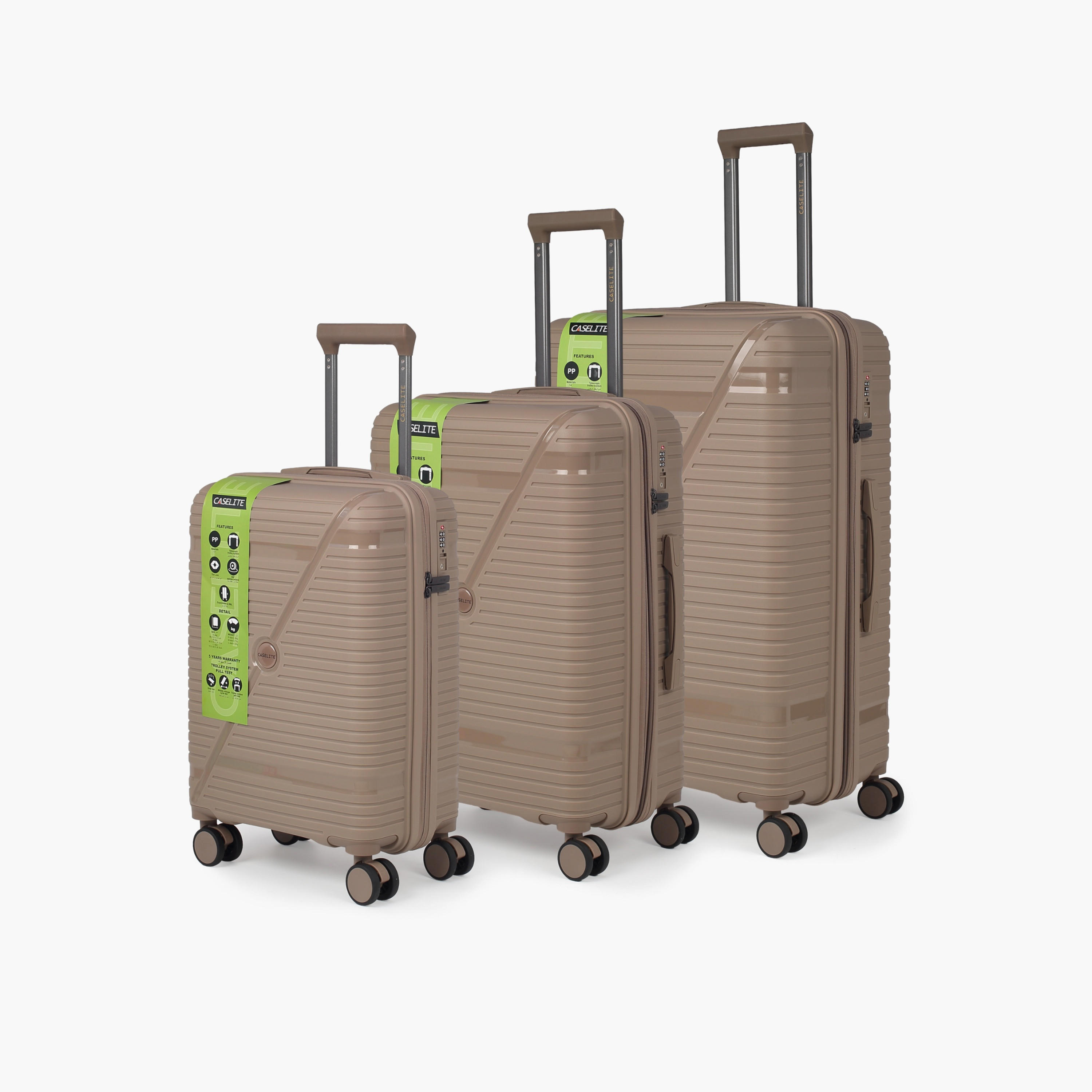 شنطة ترولي صلبة بارزة الملمس بمقبض قابل للسحب من كيسلايت - 20 بوصة للطائرة-travel-luggagesandbags-luggage-image-1