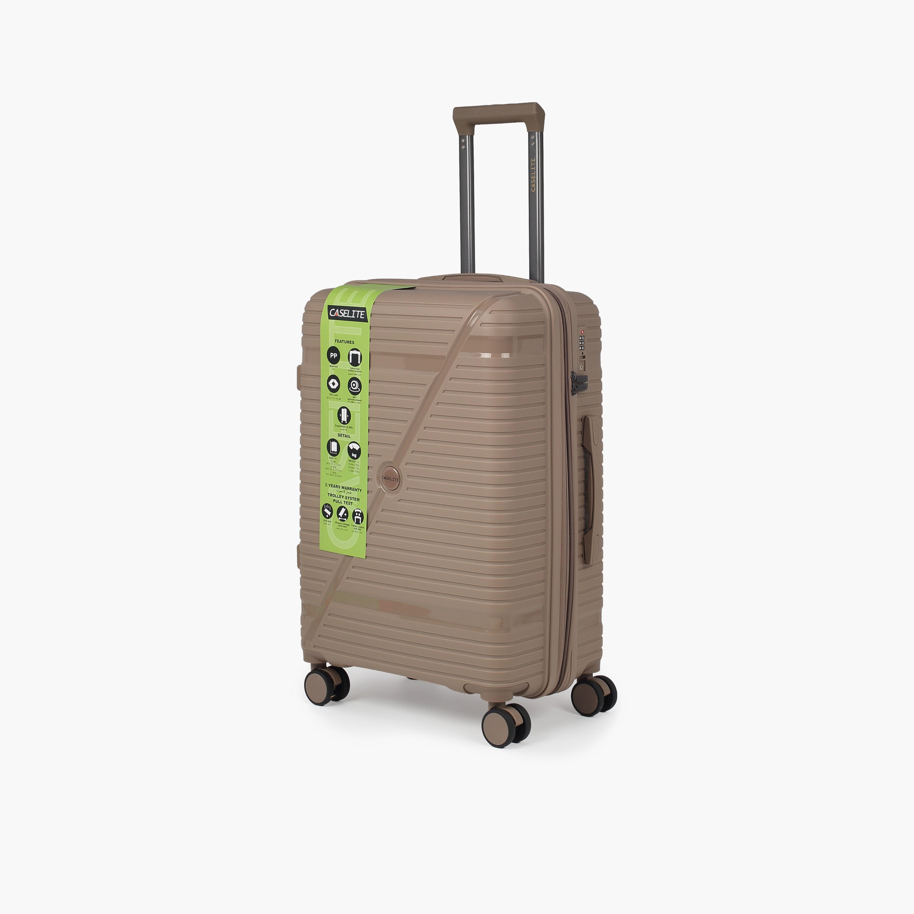 شنطة ترولي صلبة بارزة الملمس بمقبض قابل للسحب من كيسلايت - 20 بوصة للطائرة-travel-luggagesandbags-luggage-image-13