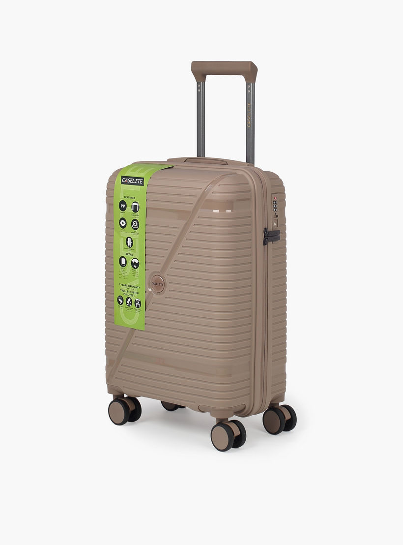 شنطة ترولي صلبة بارزة الملمس بمقبض قابل للسحب من كيسلايت - 20 بوصة للطائرة-travel-luggagesandbags-luggage-image-2