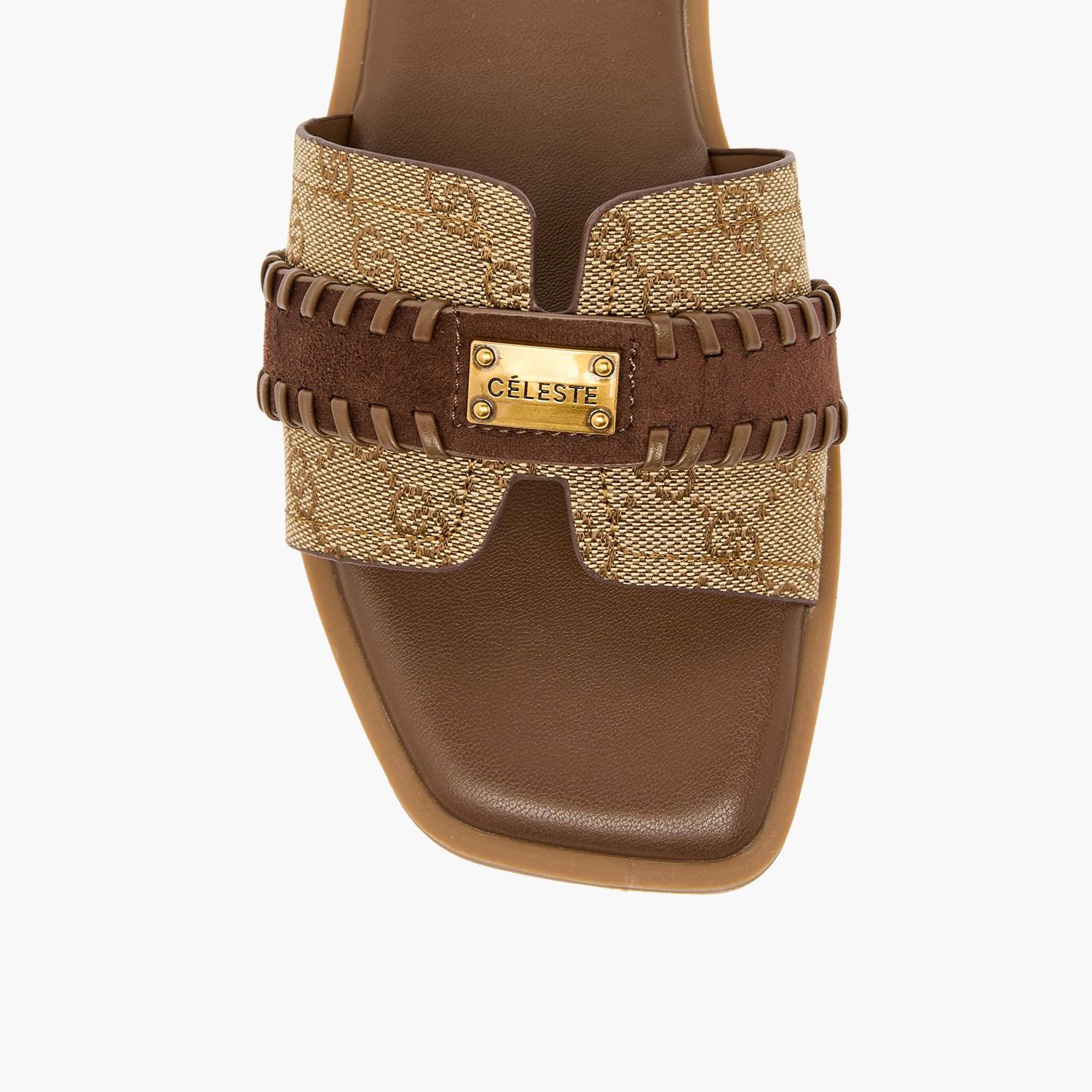 Celeste Women Monogram Print Sandals-women-shoes-flats-sandals-image-4