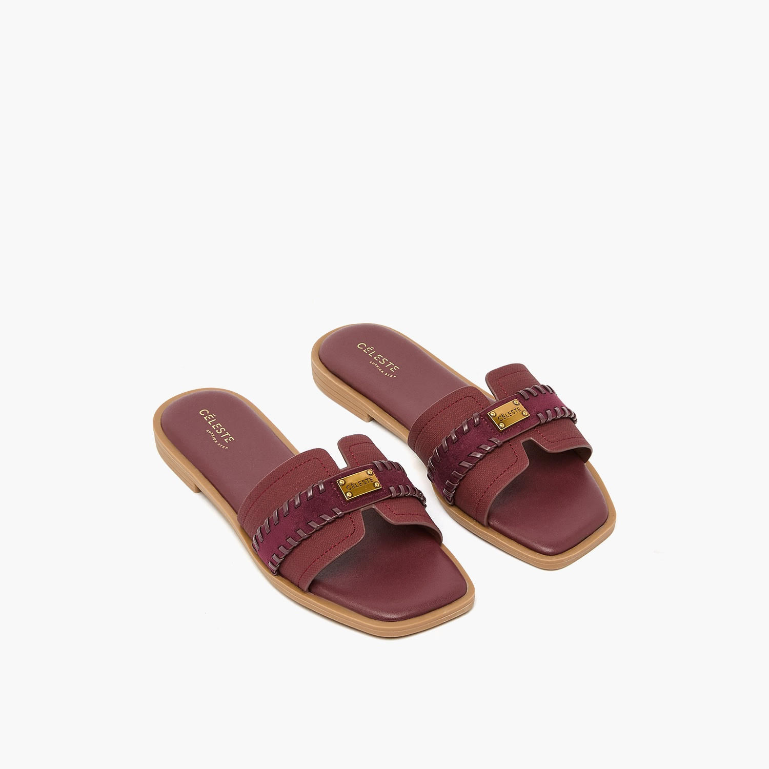 Celeste Women Metallic Accent Sandals-women-shoes-flats-sandals-image-1