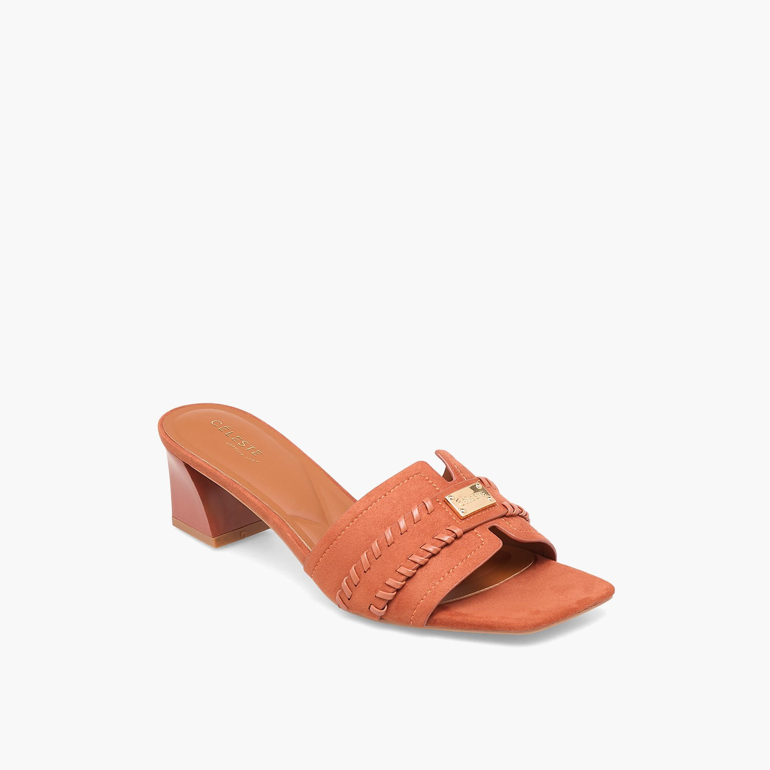 Celeste Women Metallic Accent Block Heel Sandals-women-shoes-sandals-heeled-image-2