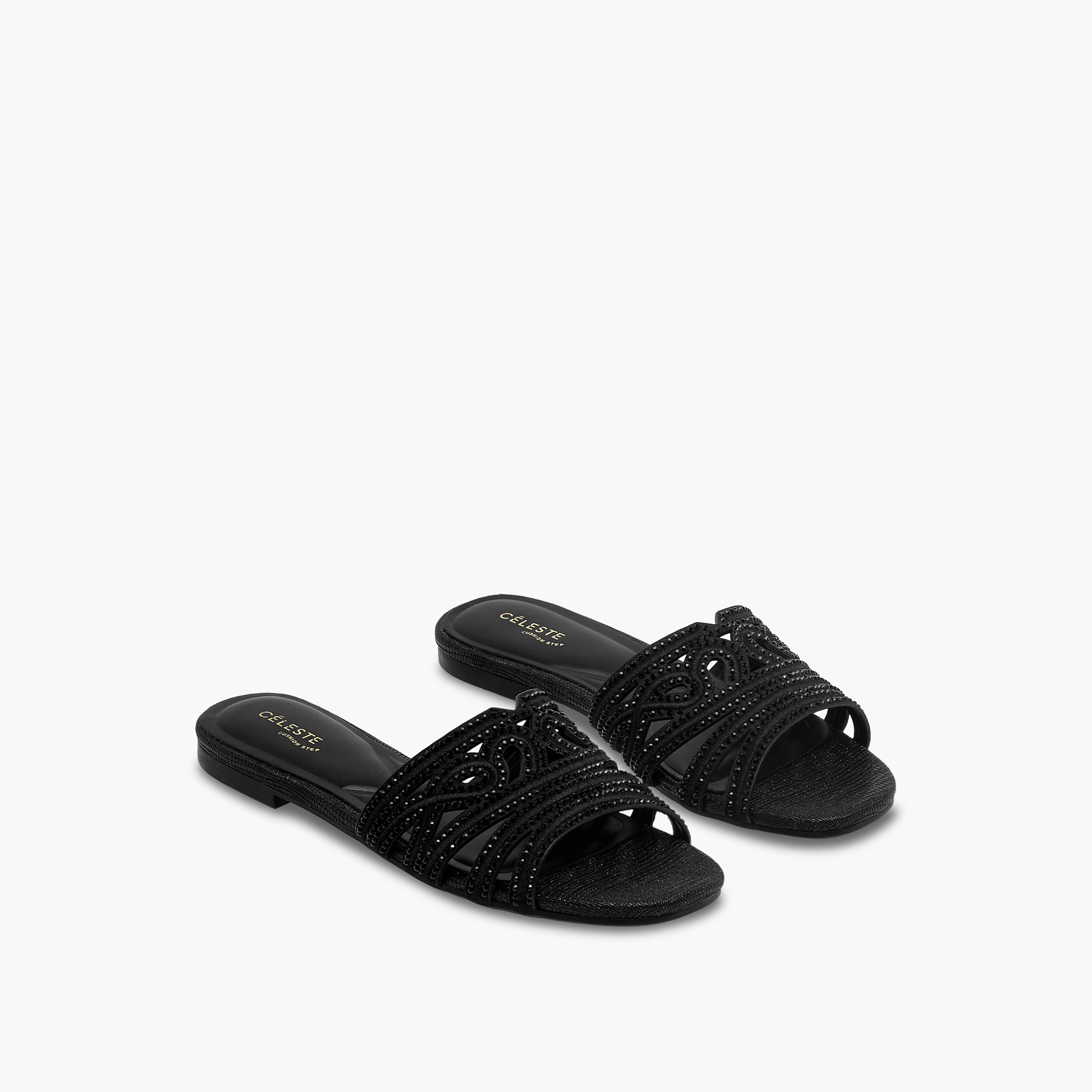 صندل مزين سهل الارتداء للنساء من سيليست-women-shoes-flats-sandals-image-1