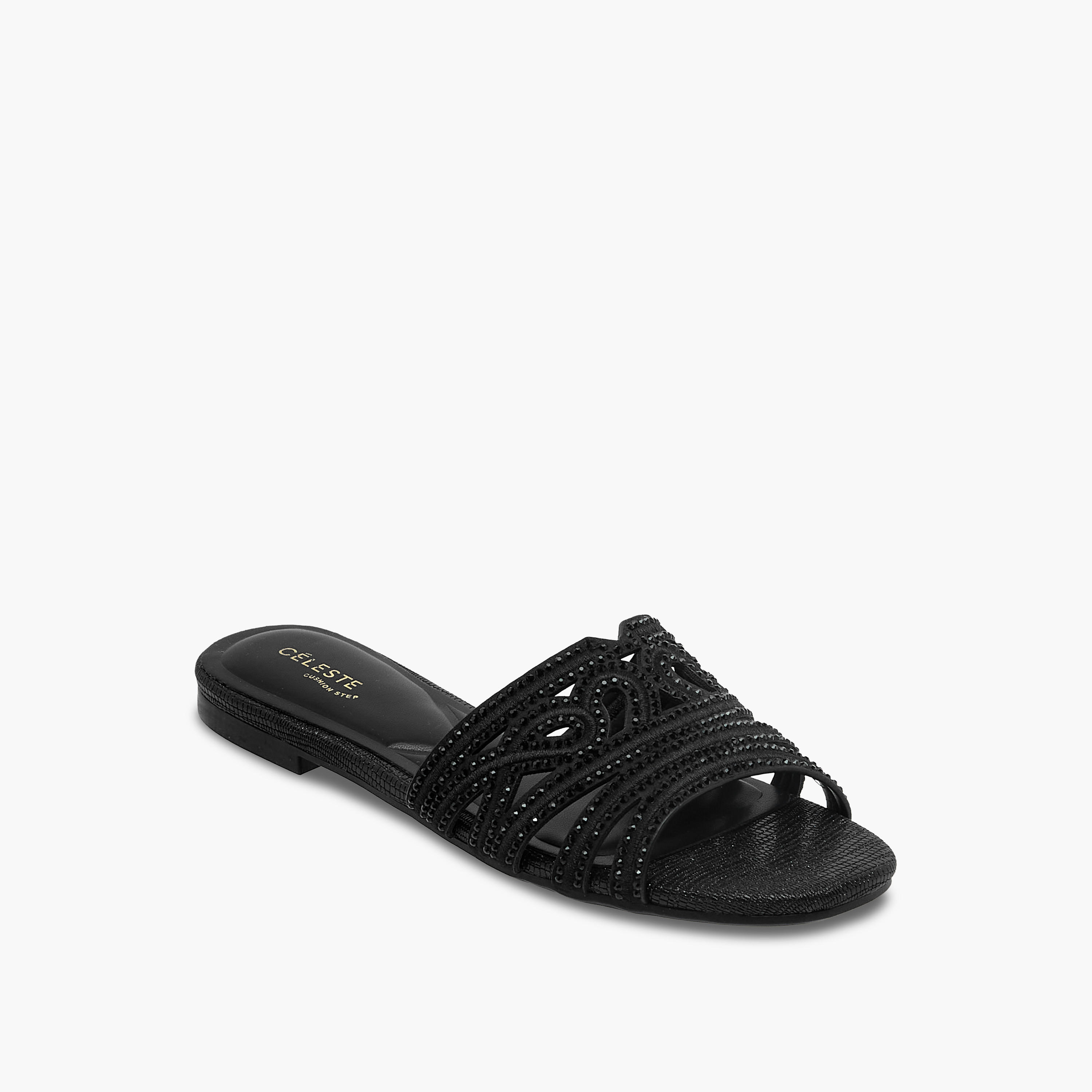 صندل مزين سهل الارتداء للنساء من سيليست-women-shoes-flats-sandals-image-2