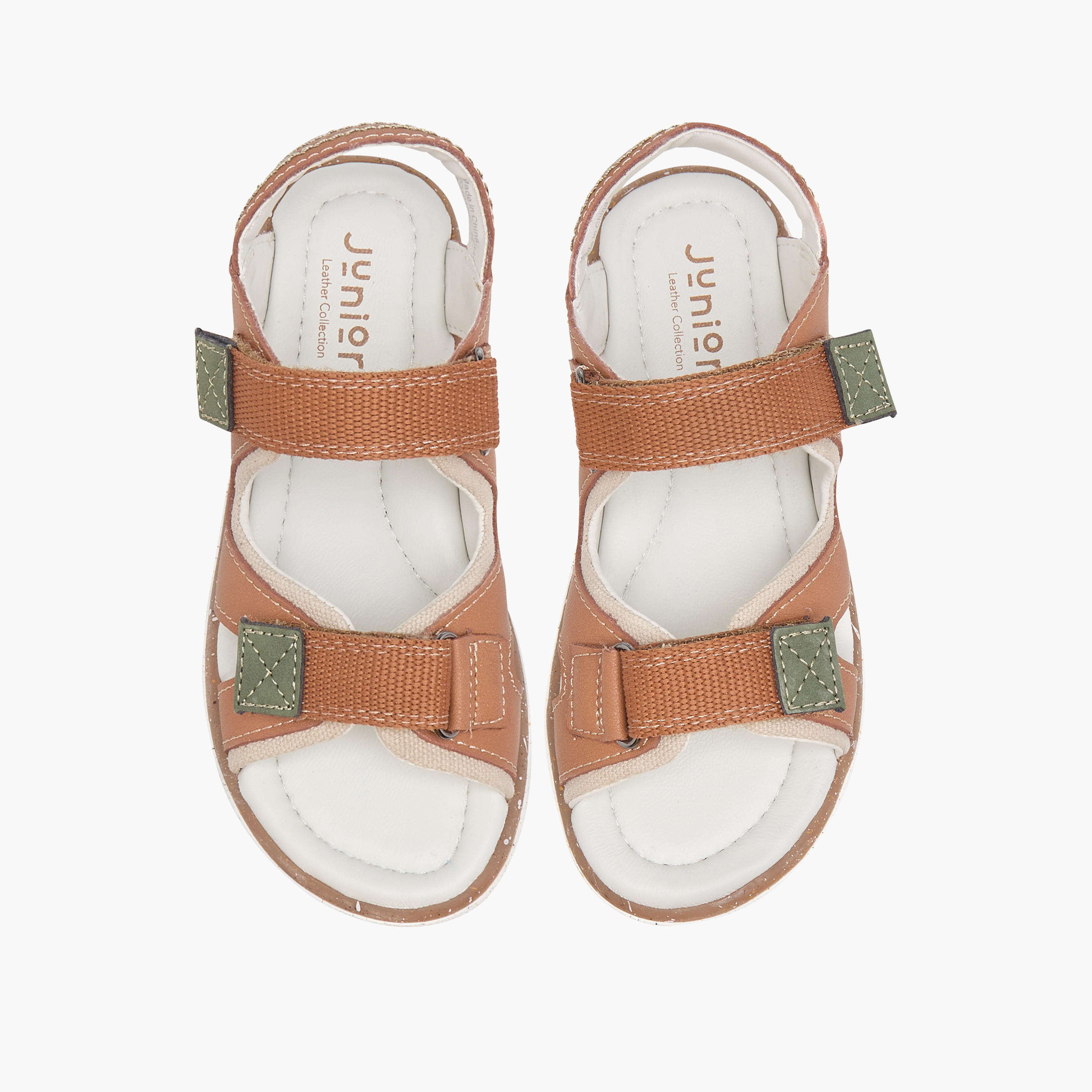 صندل بارز الملمس بشريط لاصق للإغلاق من جونيورز-boys-shoes-sandals-image-1