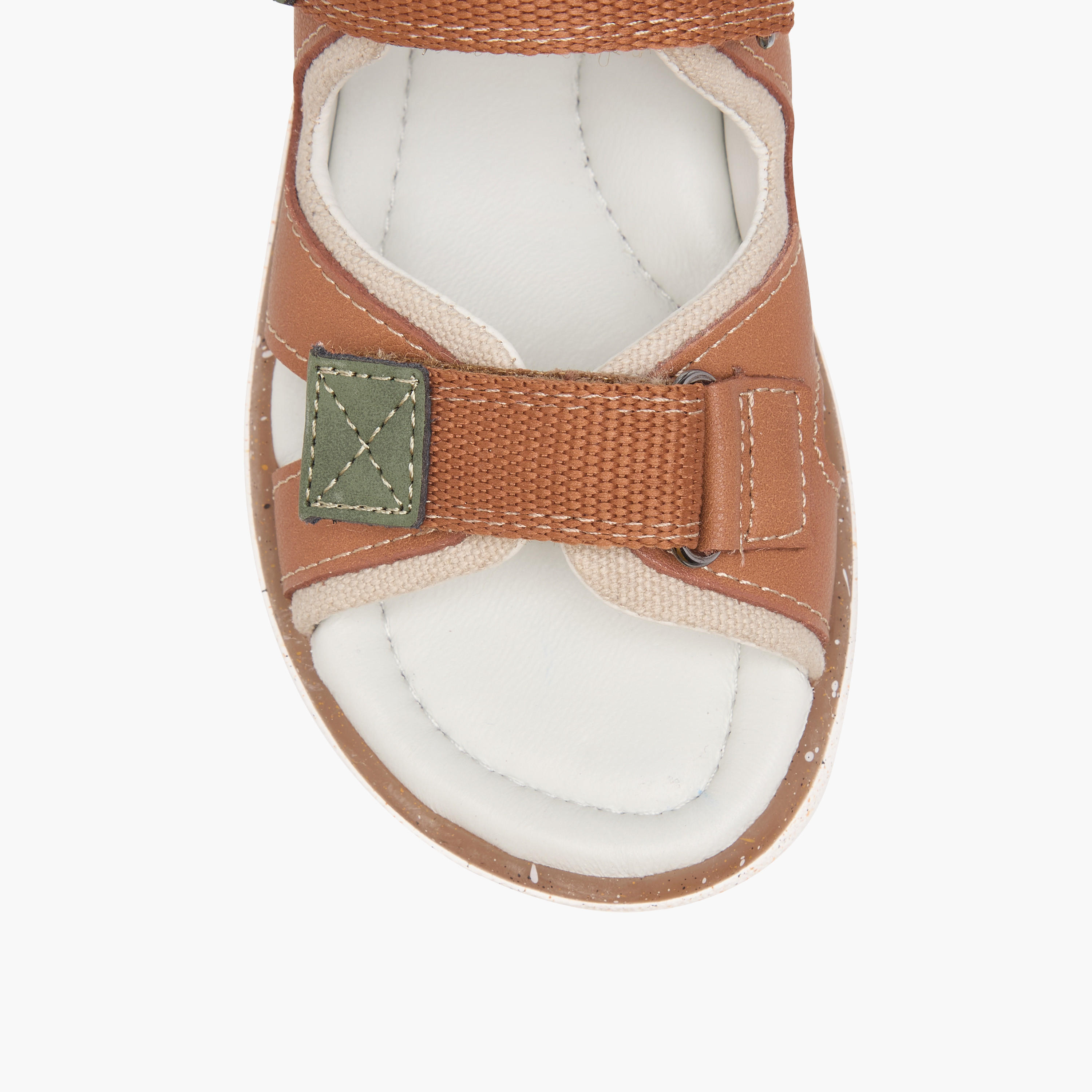 صندل بارز الملمس بشريط لاصق للإغلاق من جونيورز-boys-shoes-sandals-image-3