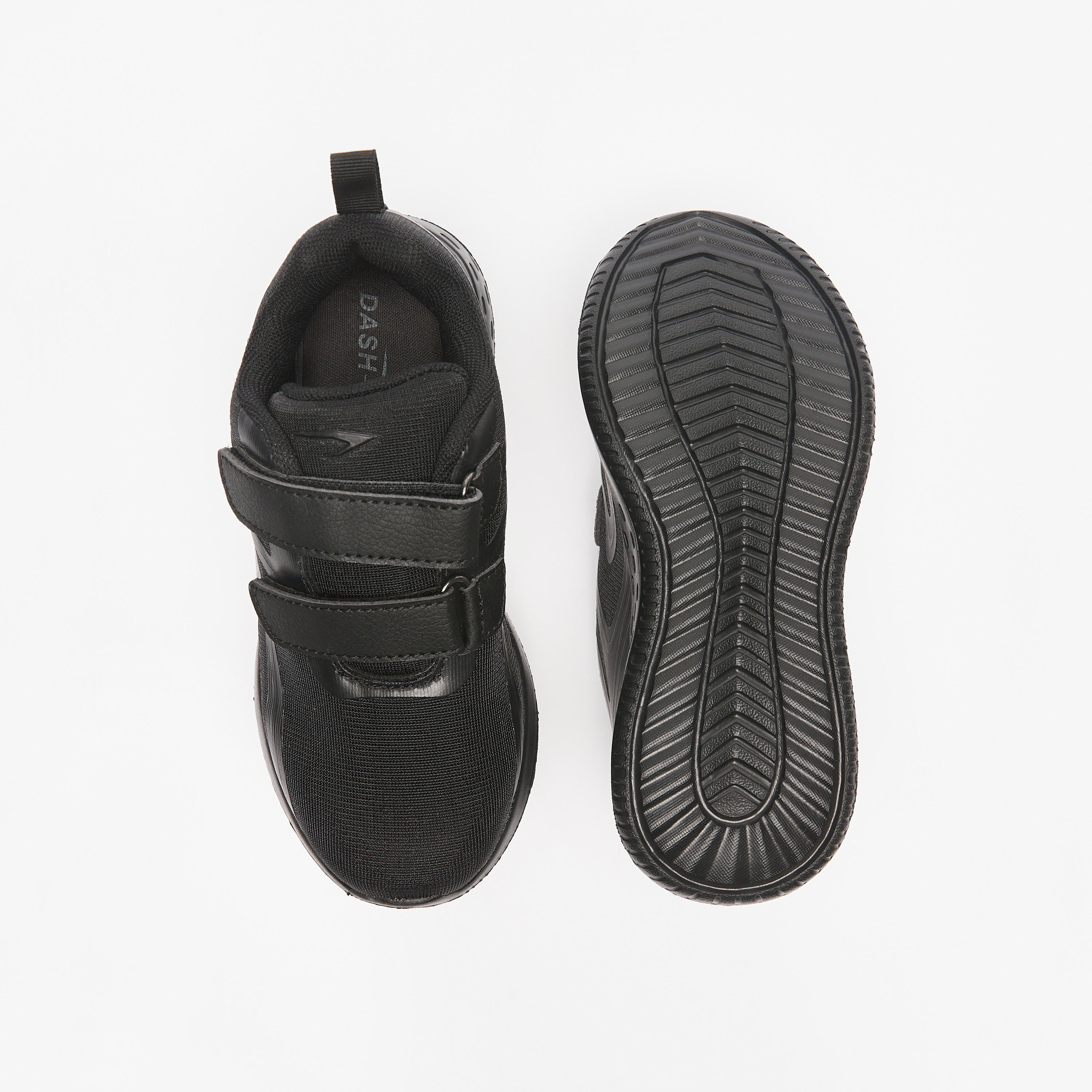 Dash Kids Hook & Loop Ankle Sneakers Cushioned Sole Shoes-boys-shoes-schoolshoes-image-4