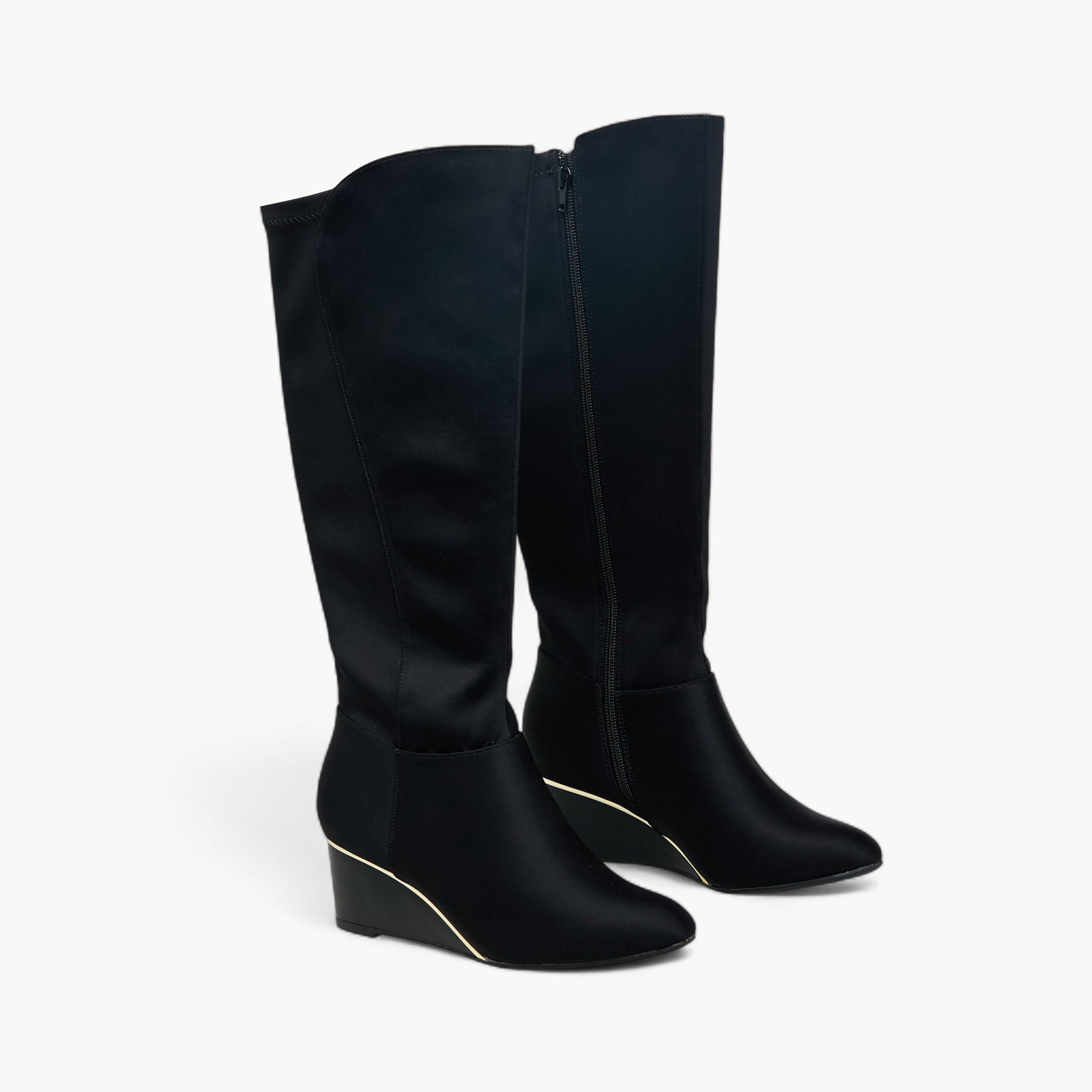 Celeste Women Wedge Heel High Shaft Boots-women-shoes-boots-image-1
