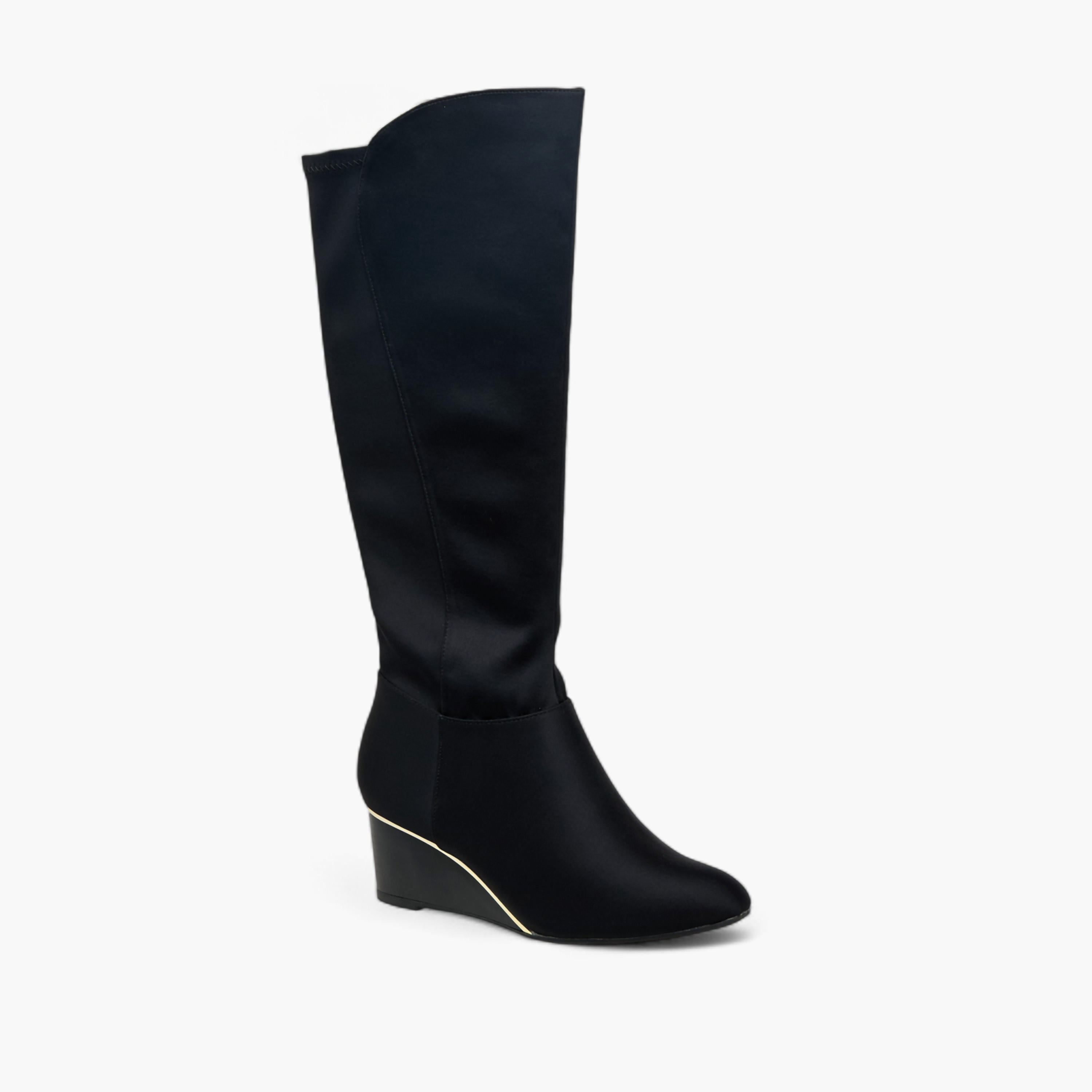 Celeste Women Wedge Heel High Shaft Boots-women-shoes-boots-image-2