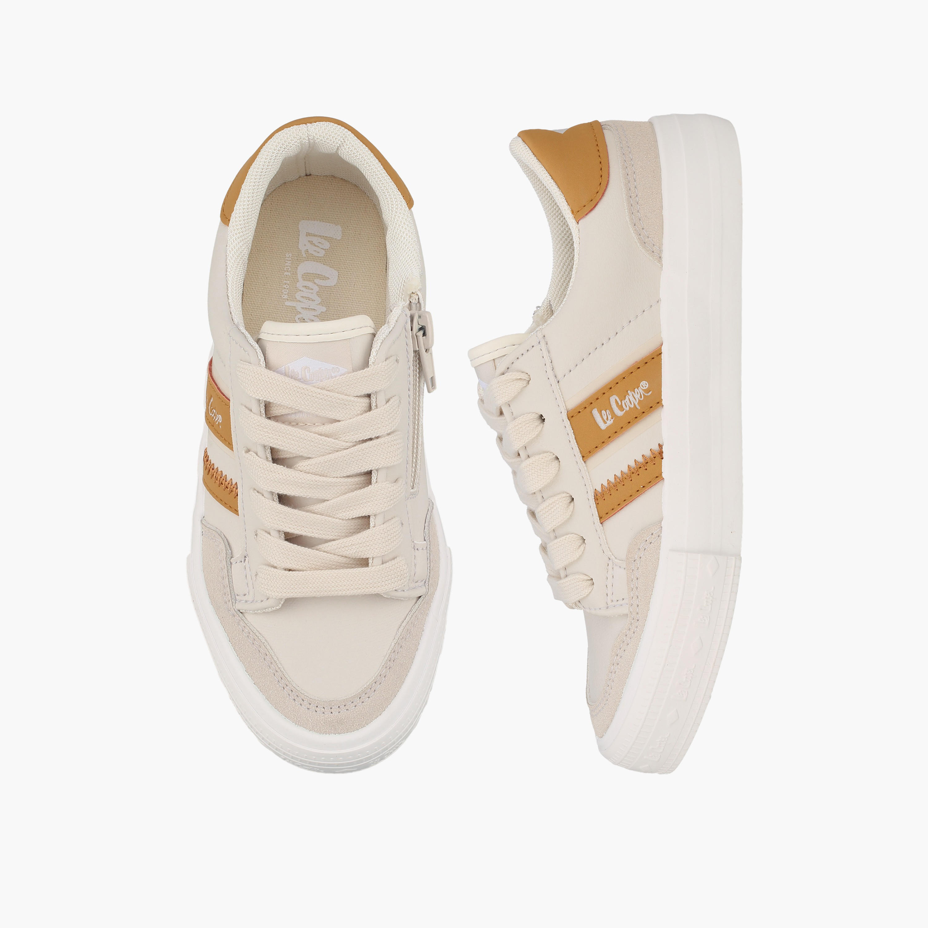 Lee Cooper Boys Logo Print Lace-Up Ankle Sneakers-boys-shoes-sneakers-image-1