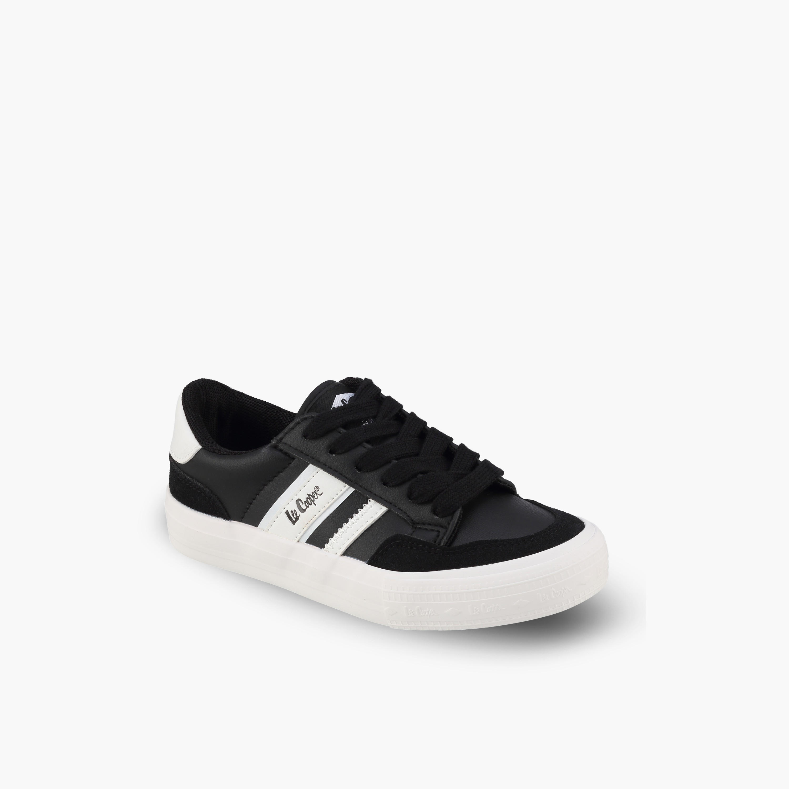 Lee Cooper Boys Logo Print Lace-Up Ankle Sneakers-boys-shoes-sneakers-image-2