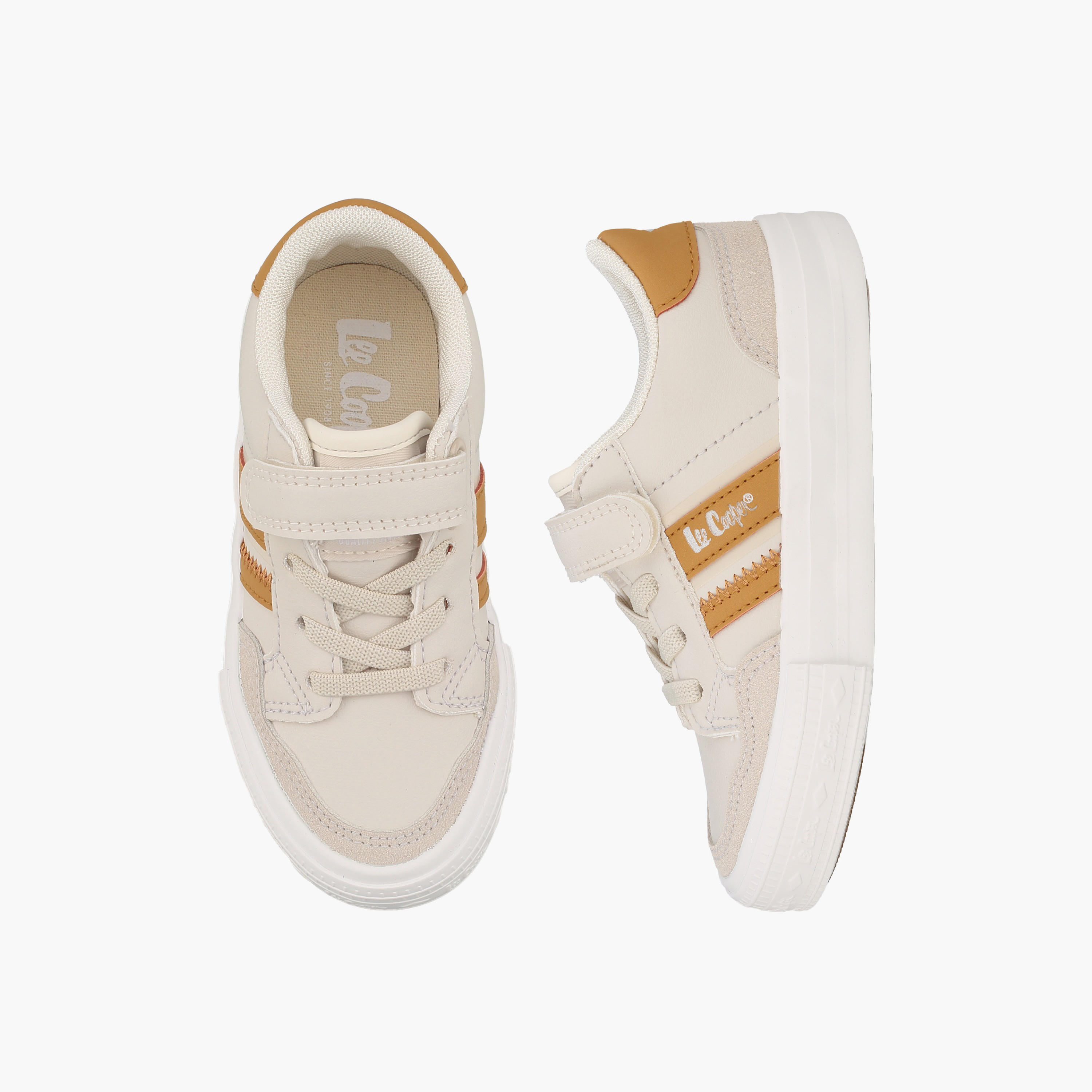 Lee Cooper Boys Logo Print Lace-Up Ankle Sneakers-boys-shoes-sneakers-image-1