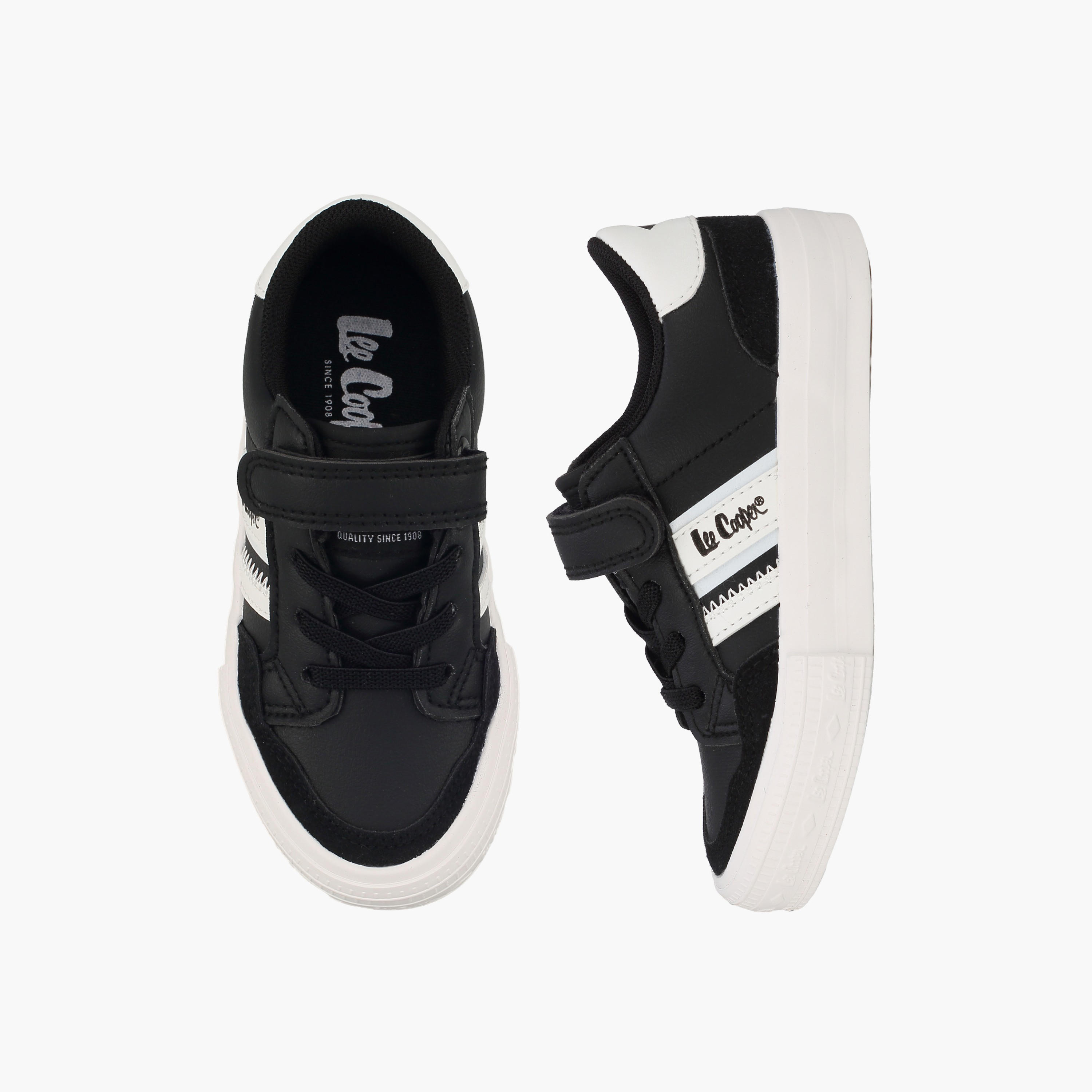 Lee Cooper Boys Logo Print Lace-Up Ankle Sneakers-boys-shoes-sneakers-image-1