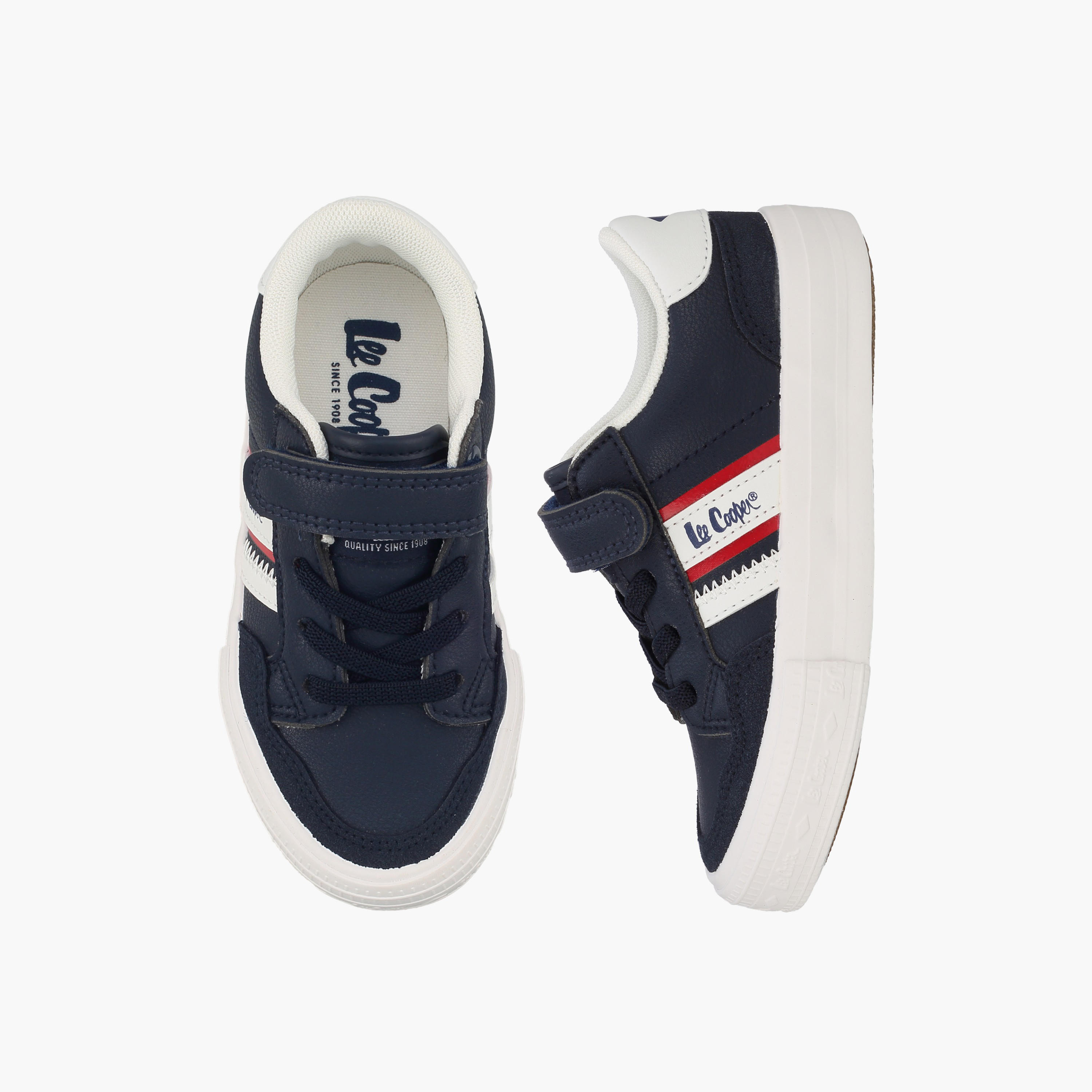 Lee Cooper Boys Logo Print Lace-Up Ankle Sneakers-boys-shoes-sneakers-image-1