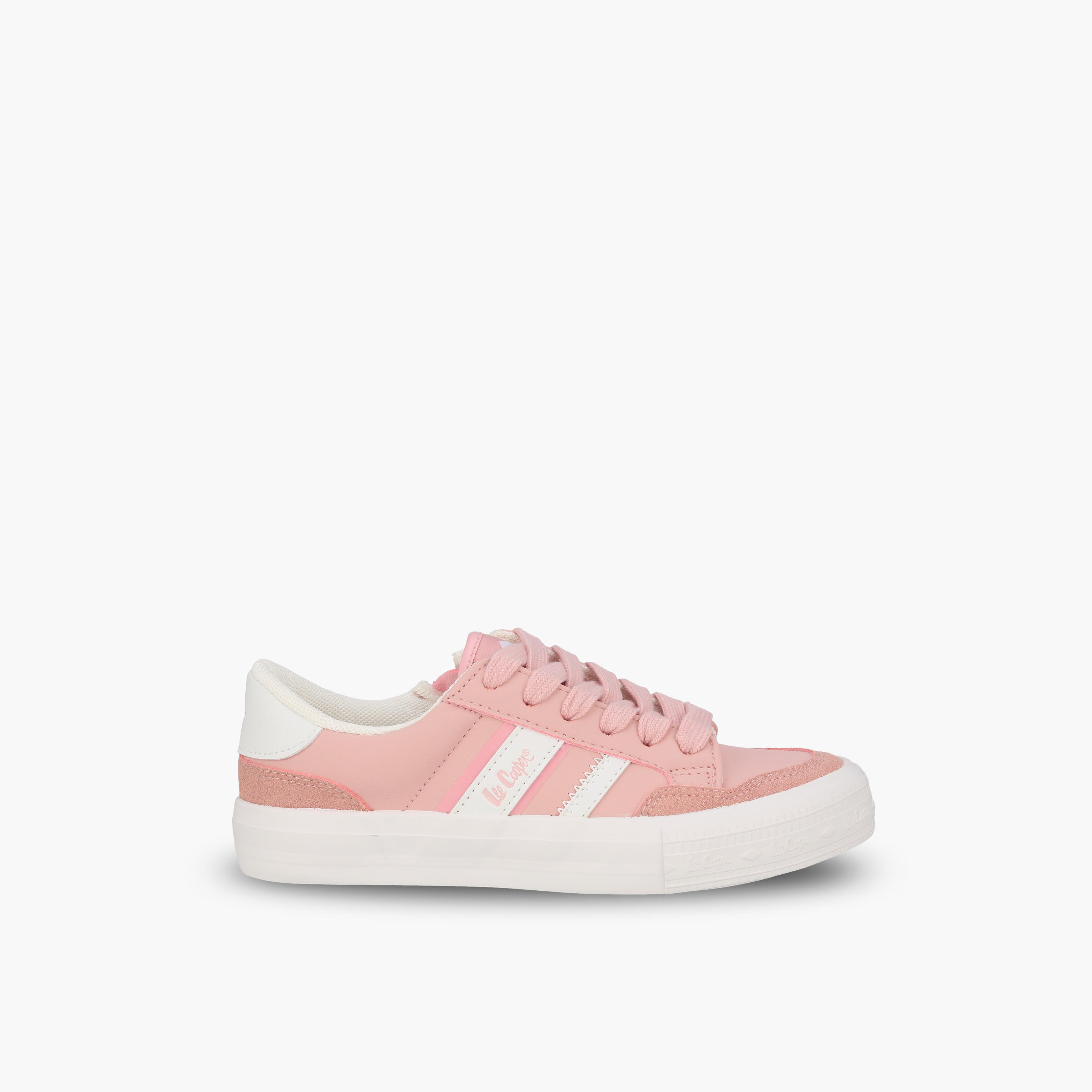 Lee Cooper Girls Logo Print Lace-Up Ankle Sneakers-girls-shoes-sneakers-image-3