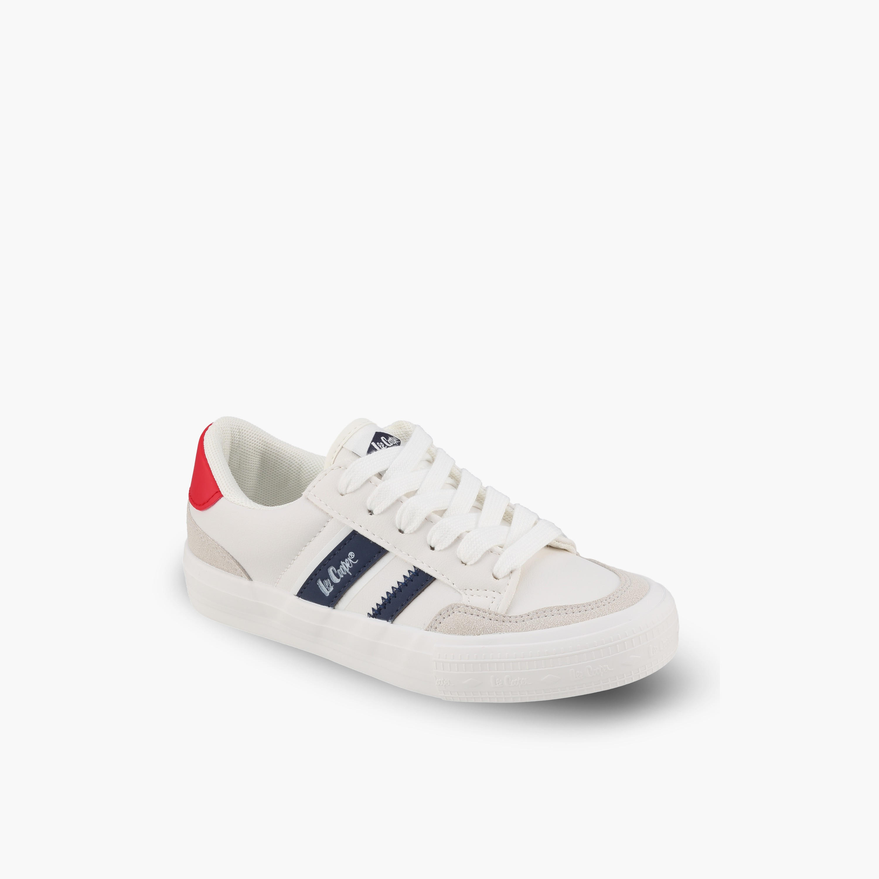 Lee Cooper Girls Logo Print Lace-Up Ankle Sneakers-girls-shoes-sneakers-image-2