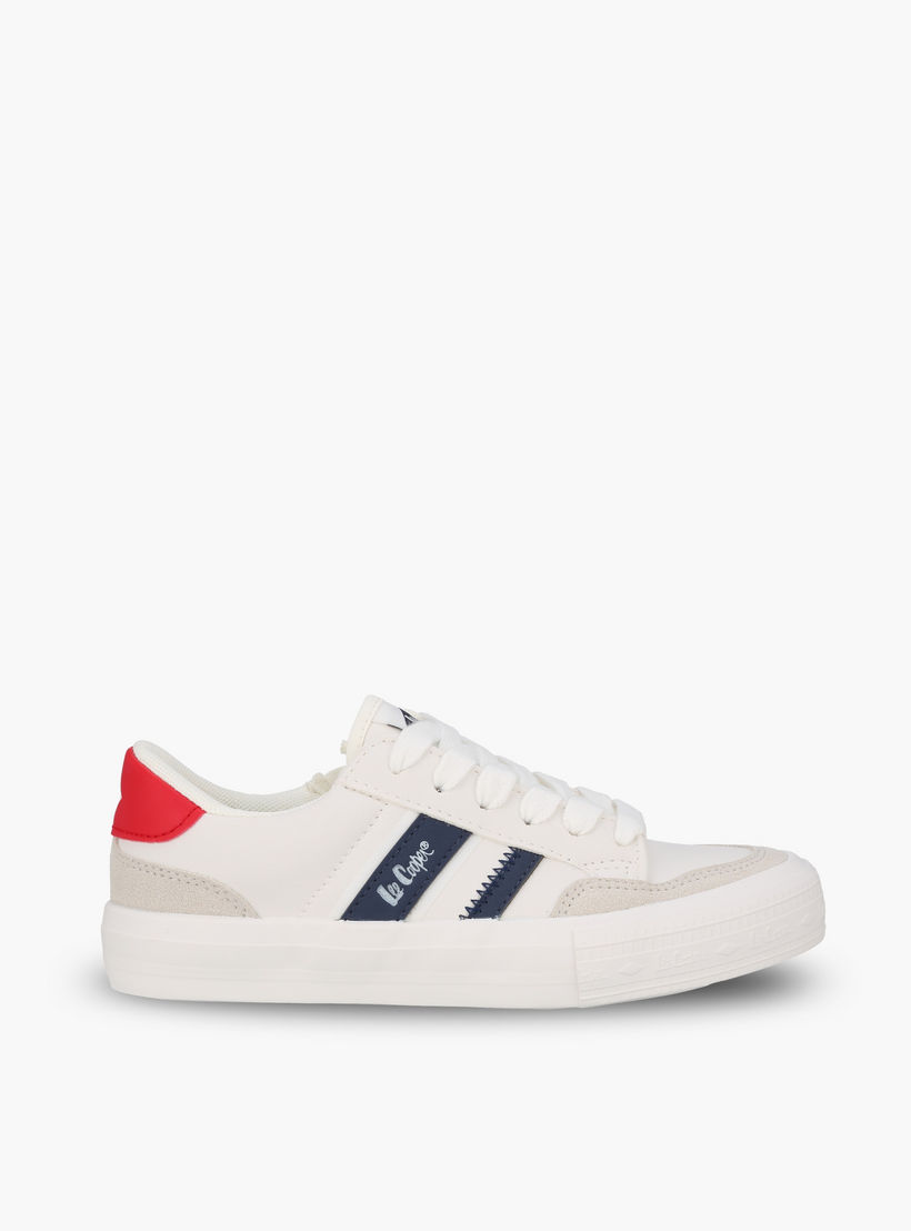 Lee Cooper Girls Logo Print Lace-Up Ankle Sneakers-girls-shoes-sneakers-image-3