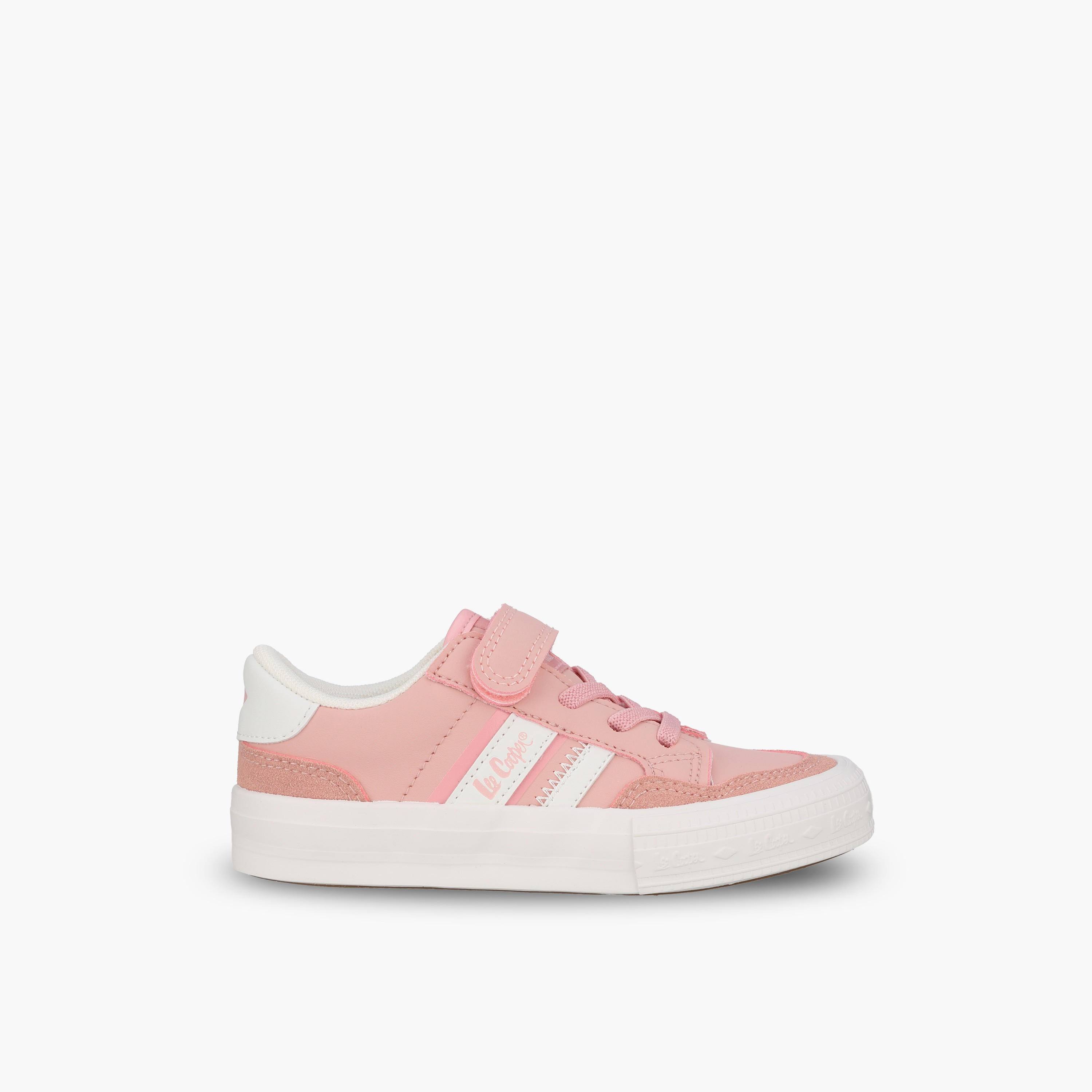 حذاء سنيكرز للبنات بطبعة شعار بكاحل وشريط إغلاق لاصق من لي كوبر-girls-shoes-sneakers-image-3