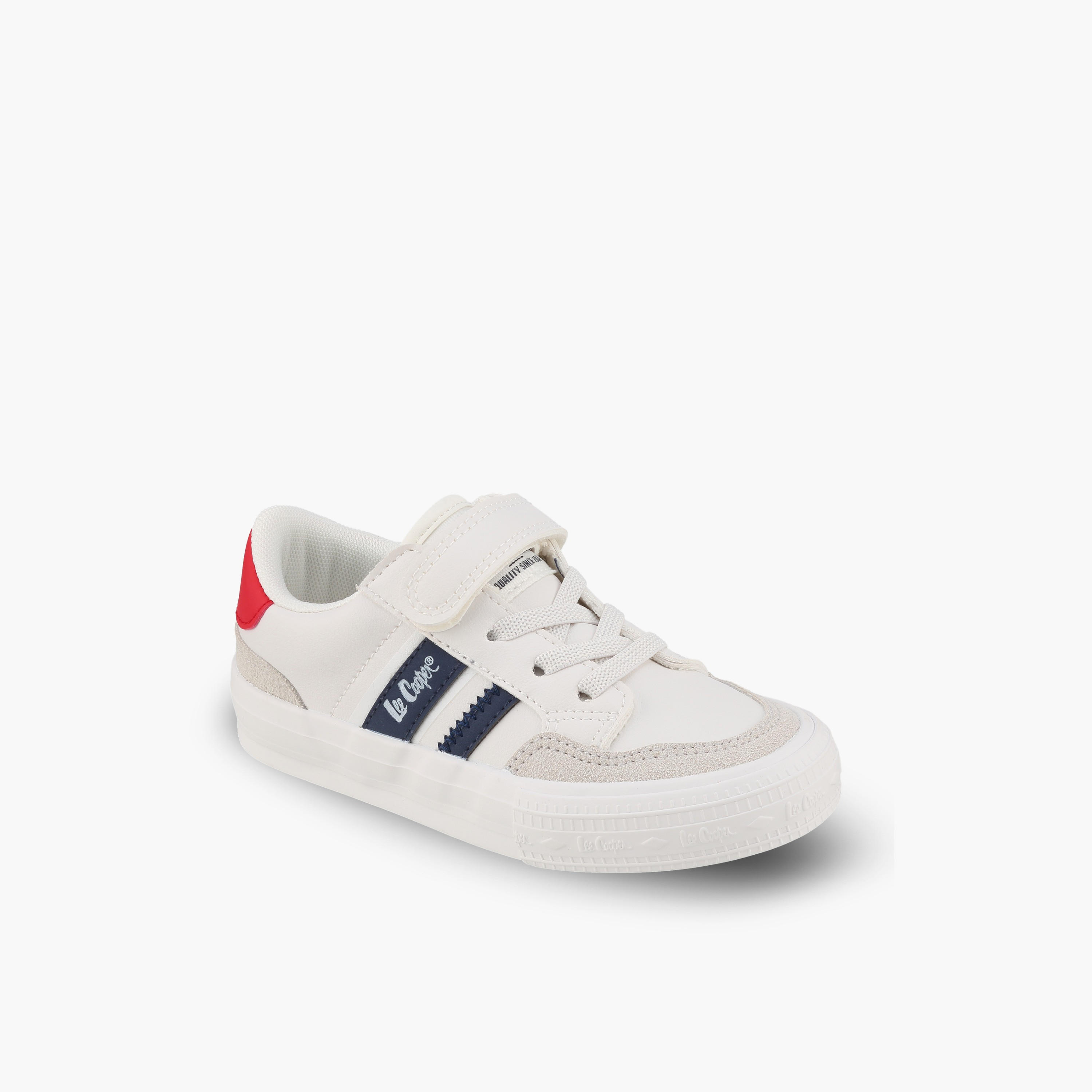 حذاء سنيكرز للبنات بطبعة شعار بكاحل وشريط إغلاق لاصق من لي كوبر-girls-shoes-sneakers-image-2