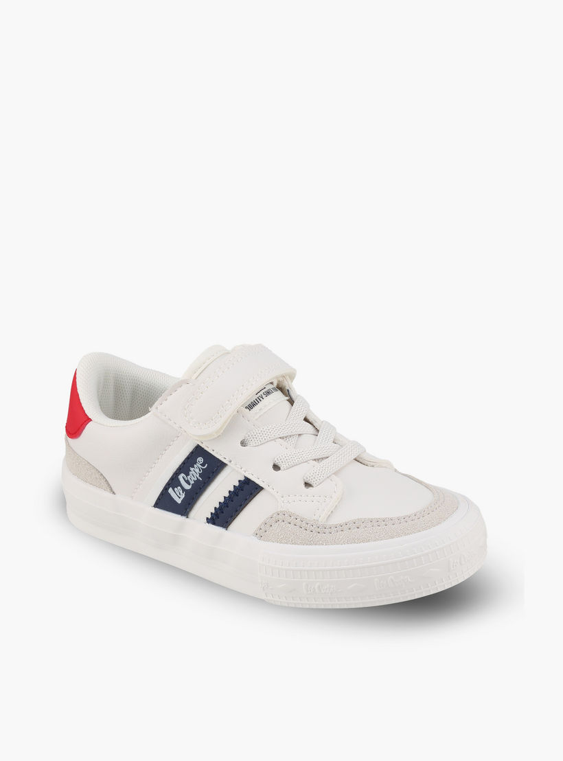 حذاء سنيكرز للبنات بطبعة شعار بكاحل وشريط إغلاق لاصق من لي كوبر-girls-shoes-sneakers-image-2