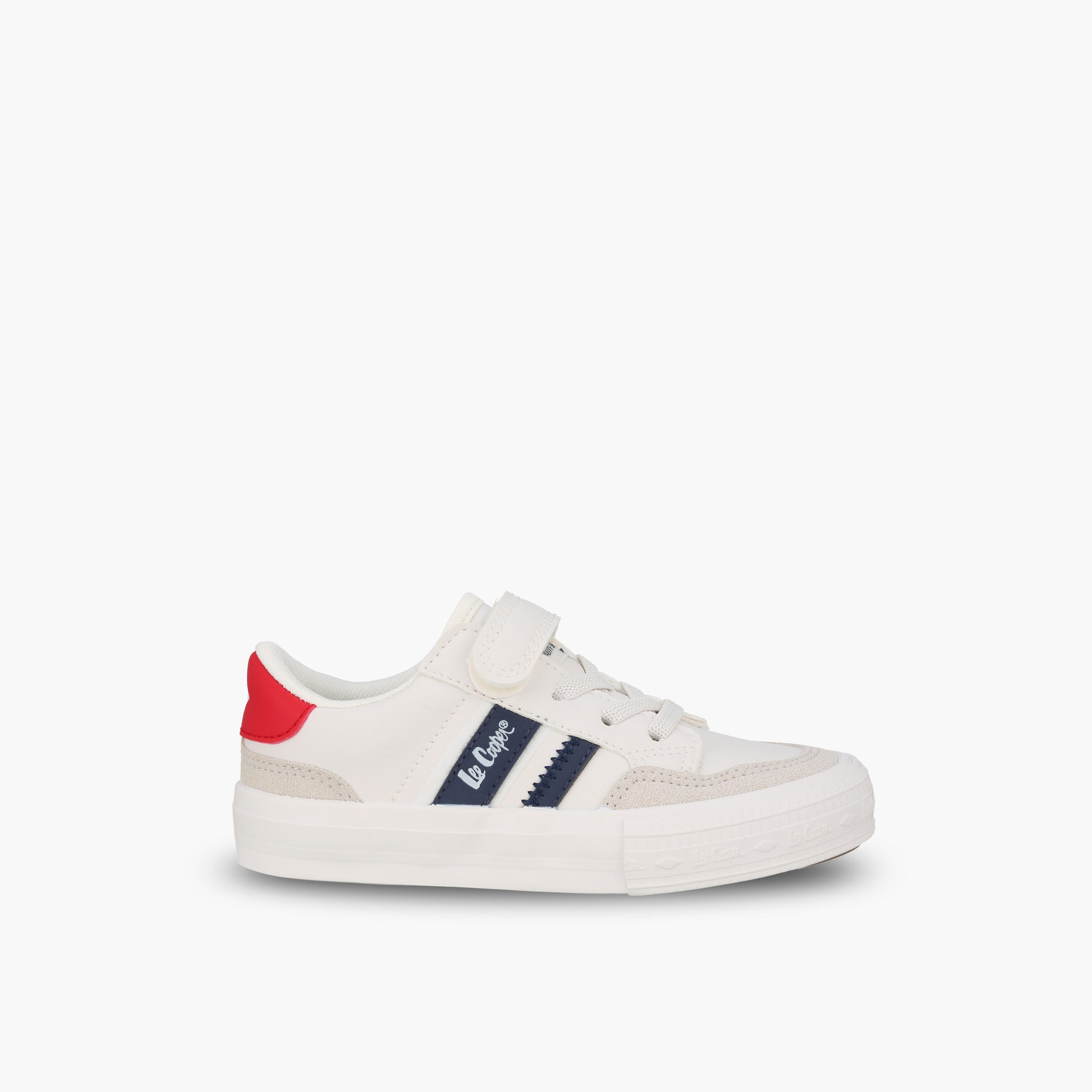 حذاء سنيكرز للبنات بطبعة شعار بكاحل وشريط إغلاق لاصق من لي كوبر-girls-shoes-sneakers-image-3