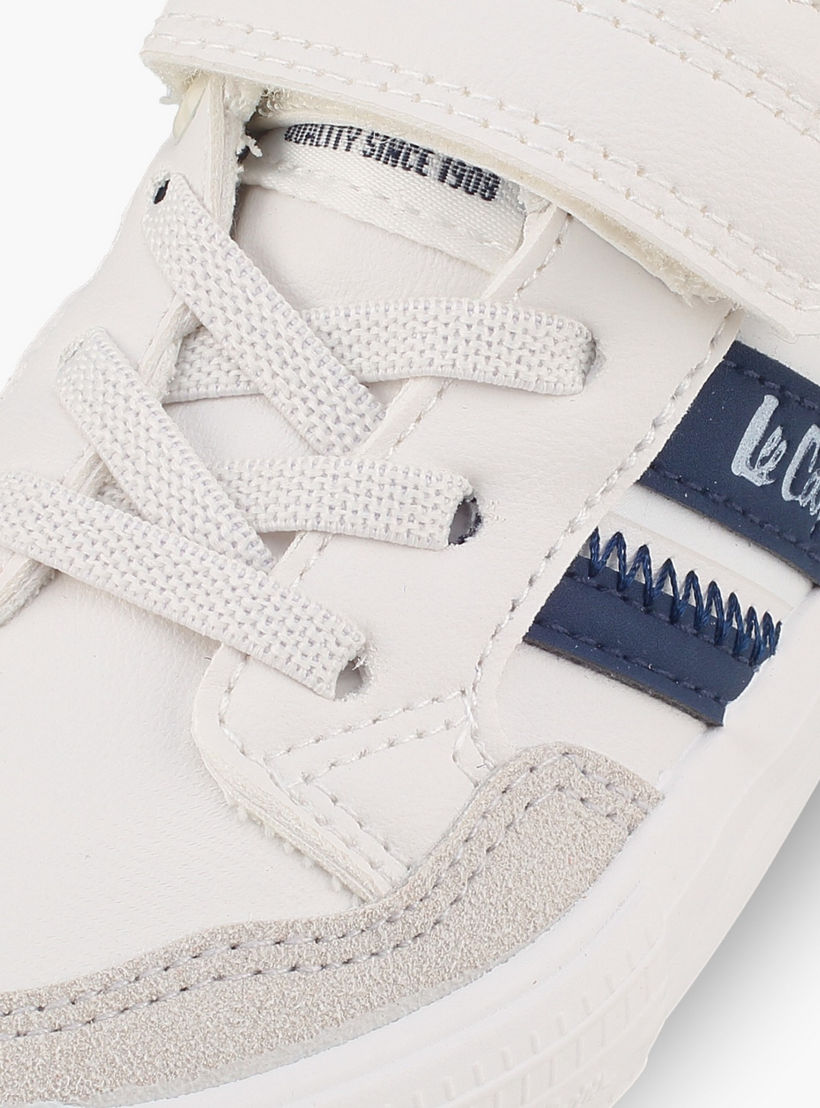 حذاء سنيكرز للبنات بطبعة شعار بكاحل وشريط إغلاق لاصق من لي كوبر-girls-shoes-sneakers-image-4
