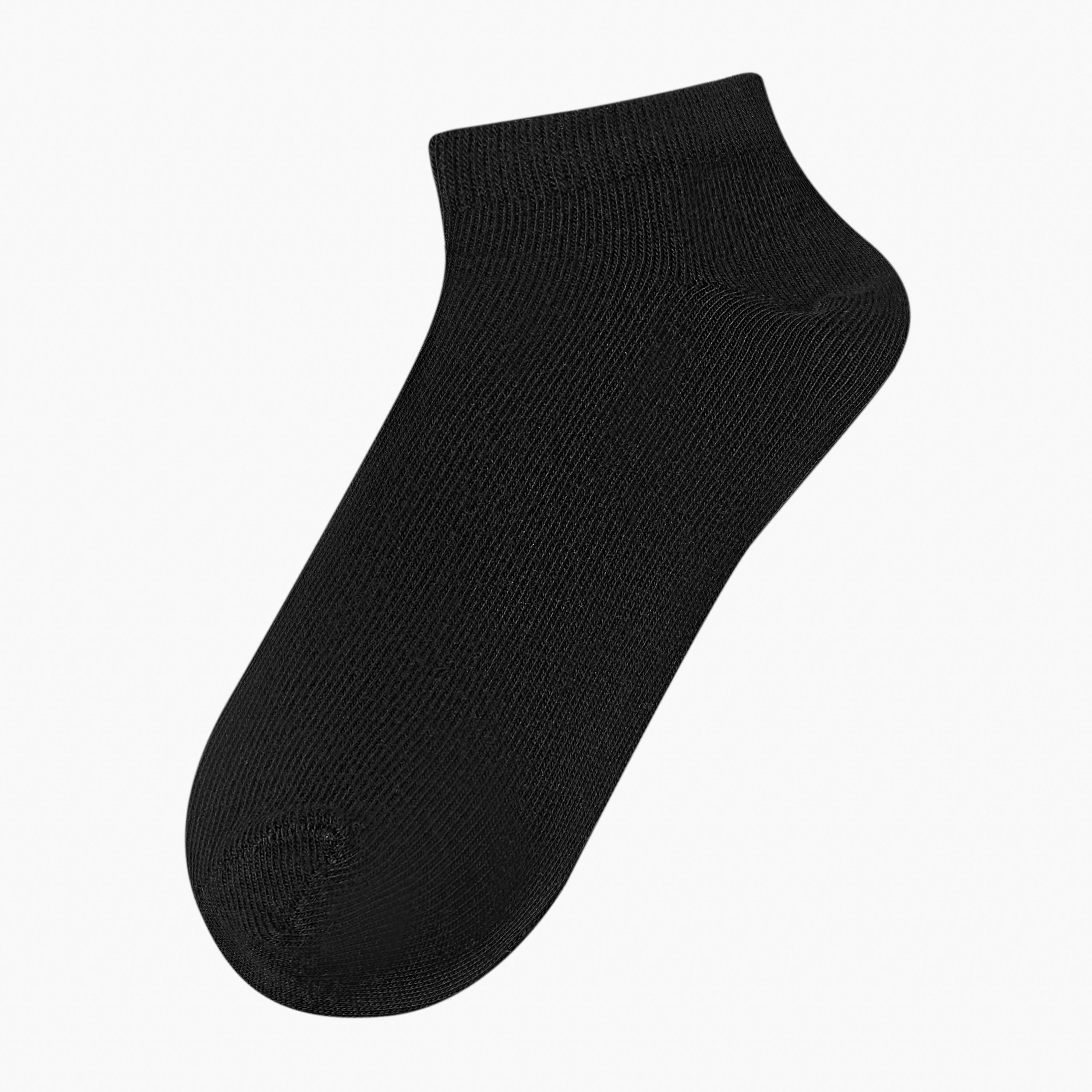 Textured Ankle Length Socks - Set of 5-girls-accessories-socks-image-2