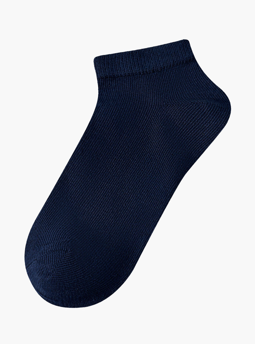 Textured Ankle Length Socks - Set of 5-girls-accessories-socks-image-2