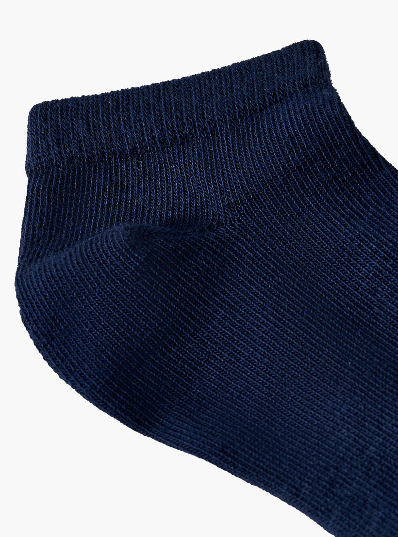 Textured Ankle Length Socks - Set of 5-girls-accessories-socks-image-3