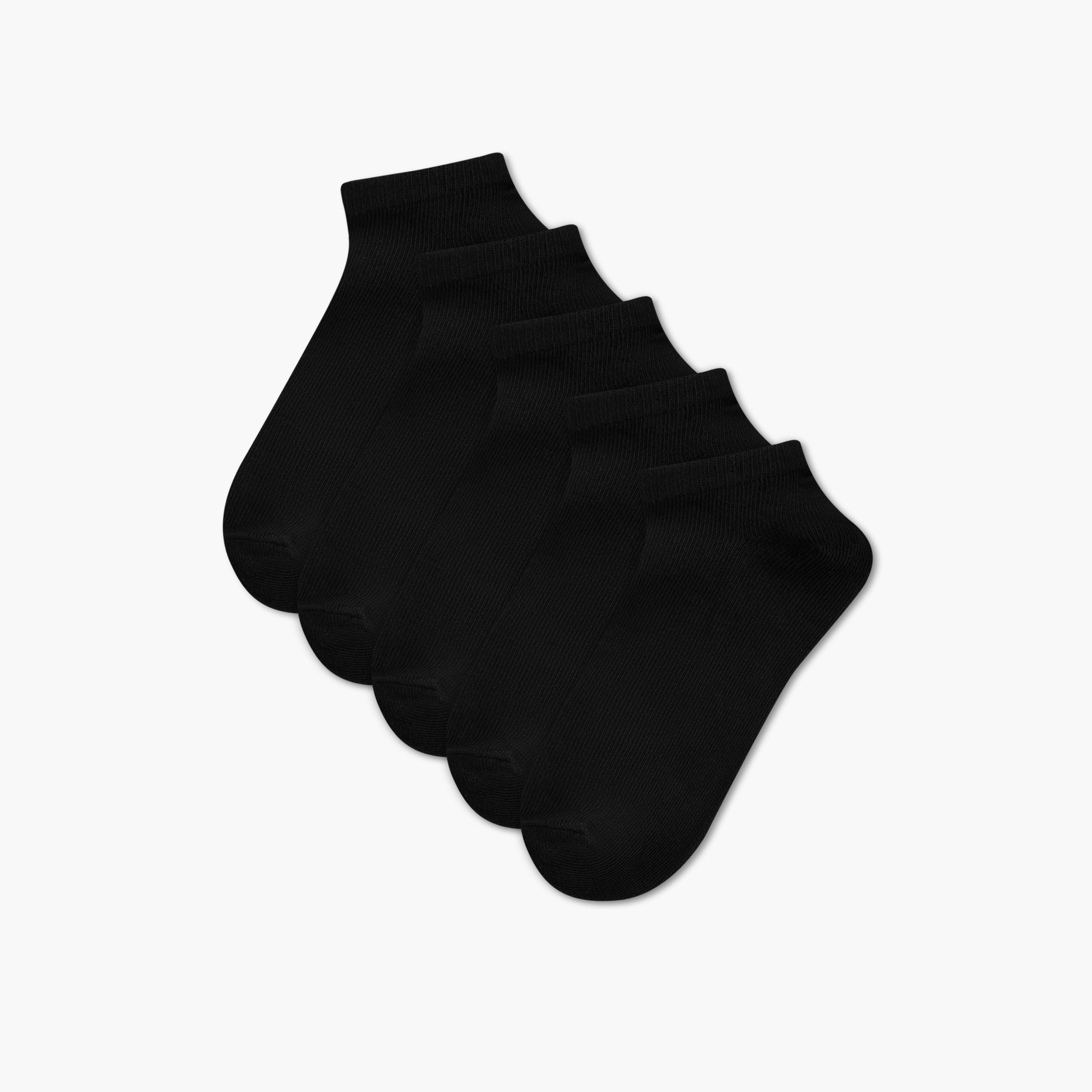 Textured Ankle Length Socks - Set of 5-girls-accessories-socks-image-1