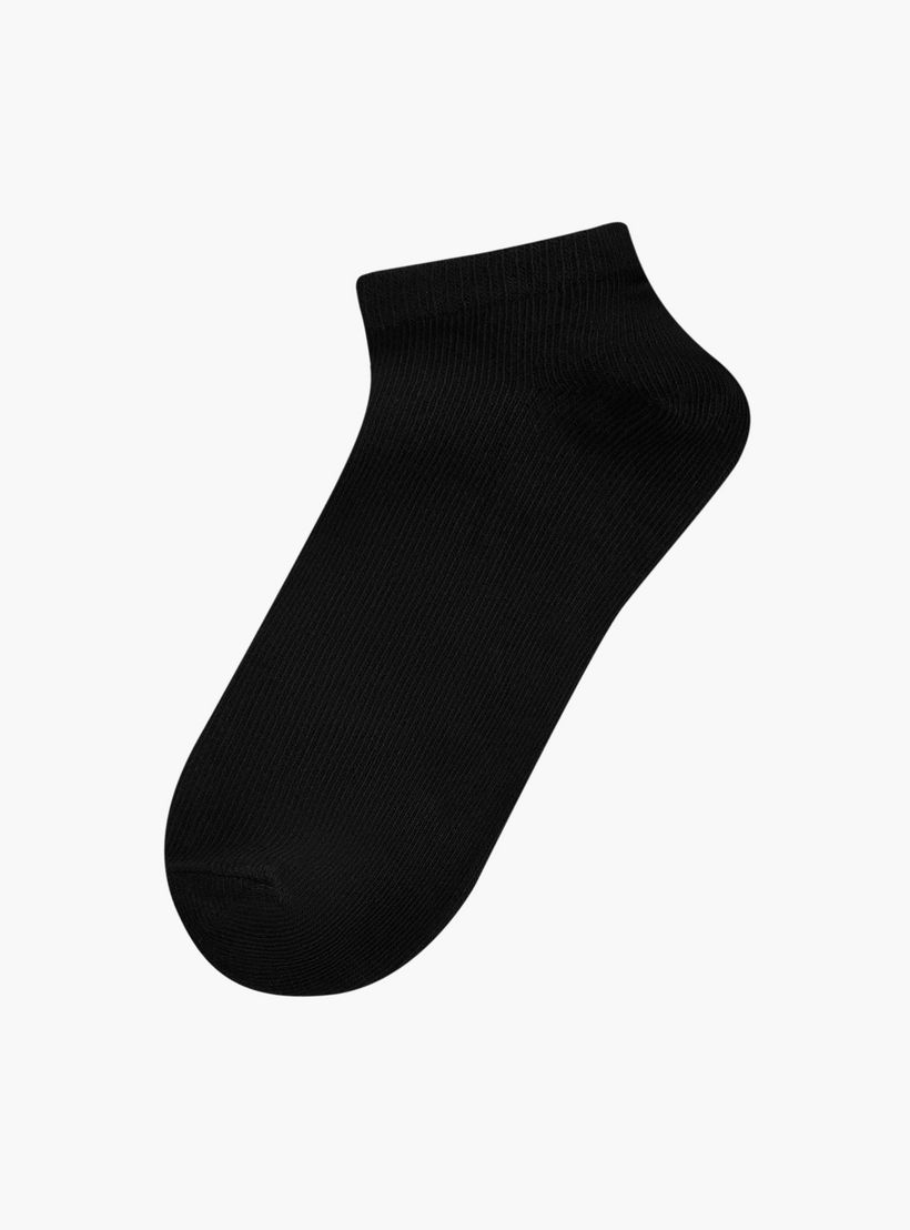 Textured Ankle Length Socks - Set of 5-girls-accessories-socks-image-2