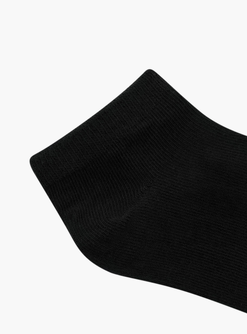 Textured Ankle Length Socks - Set of 5-girls-accessories-socks-image-3