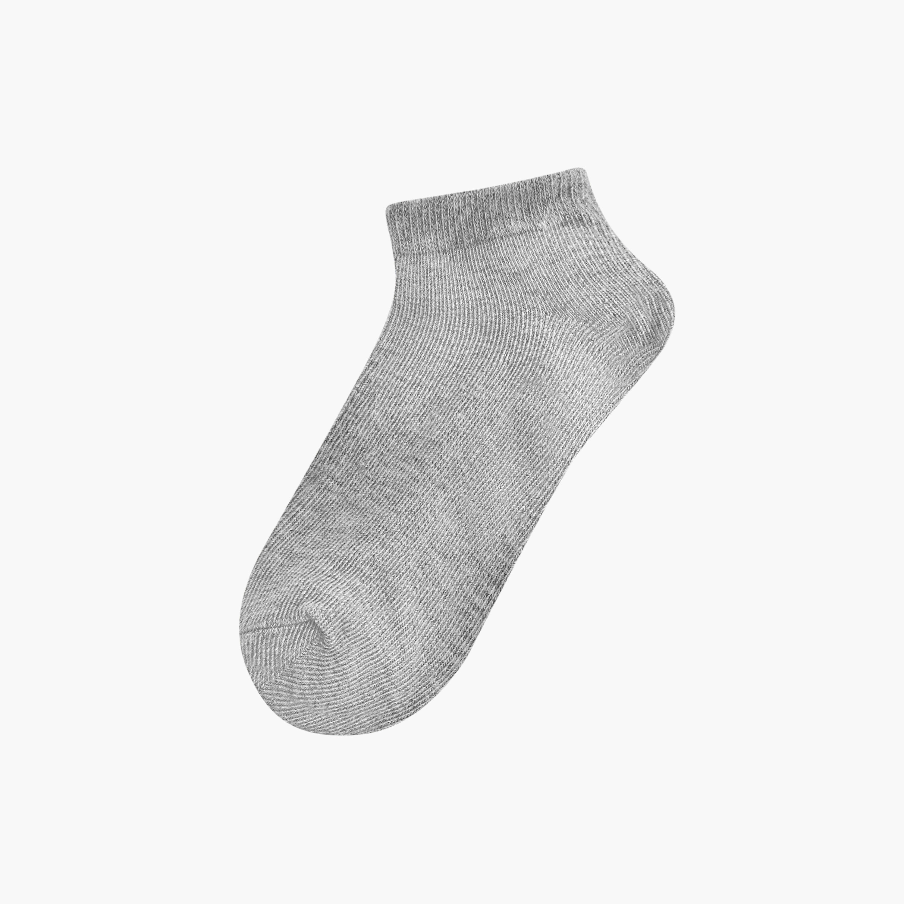 Textured Ankle Length Socks - Set of 5-girls-accessories-socks-image-2
