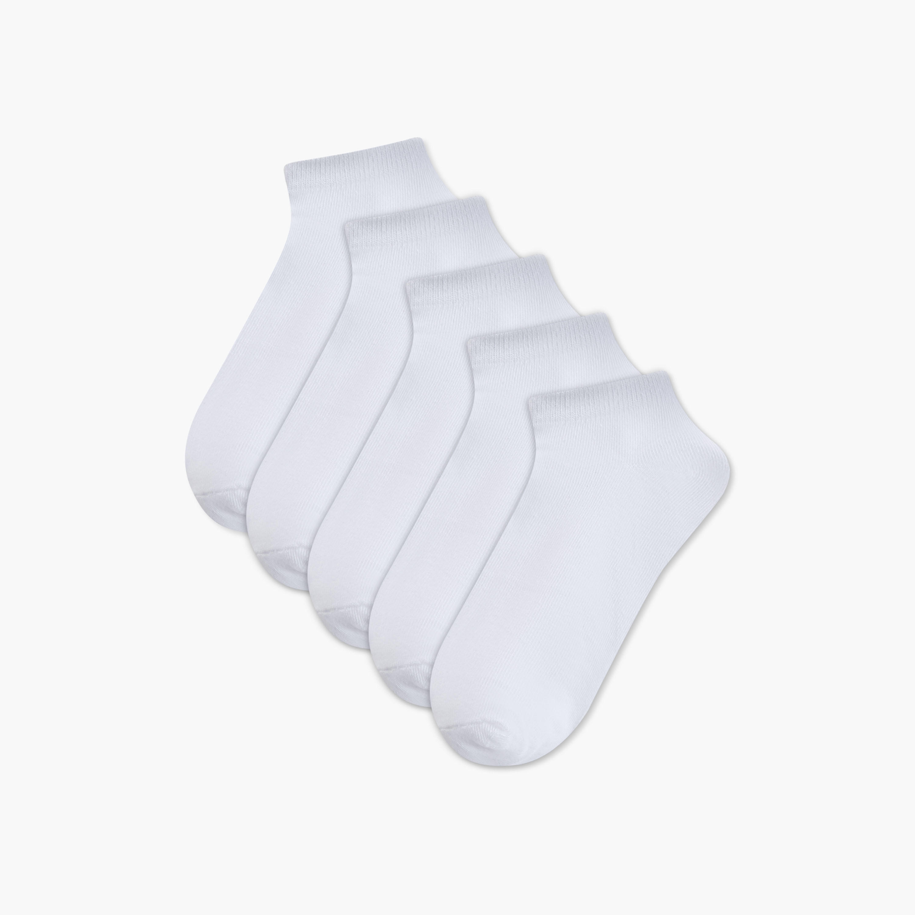 جوارب بارزة الملمس بطول الكاحل - طقم من 5-girls-accessories-socks-image-1
