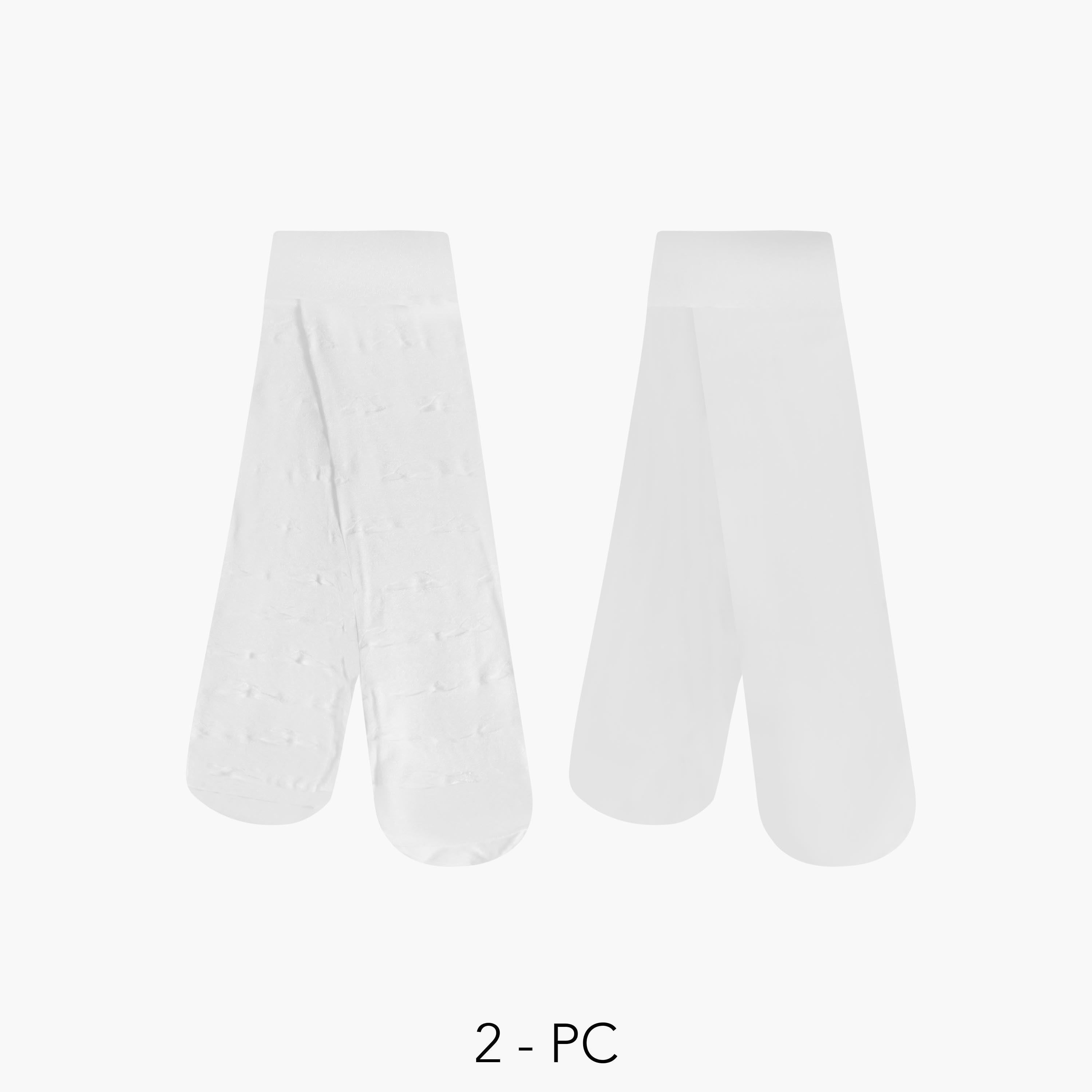 Pack of 2 Celeste Girls Tights with Elasticated Waistband-girls-accessories-socks-image-1