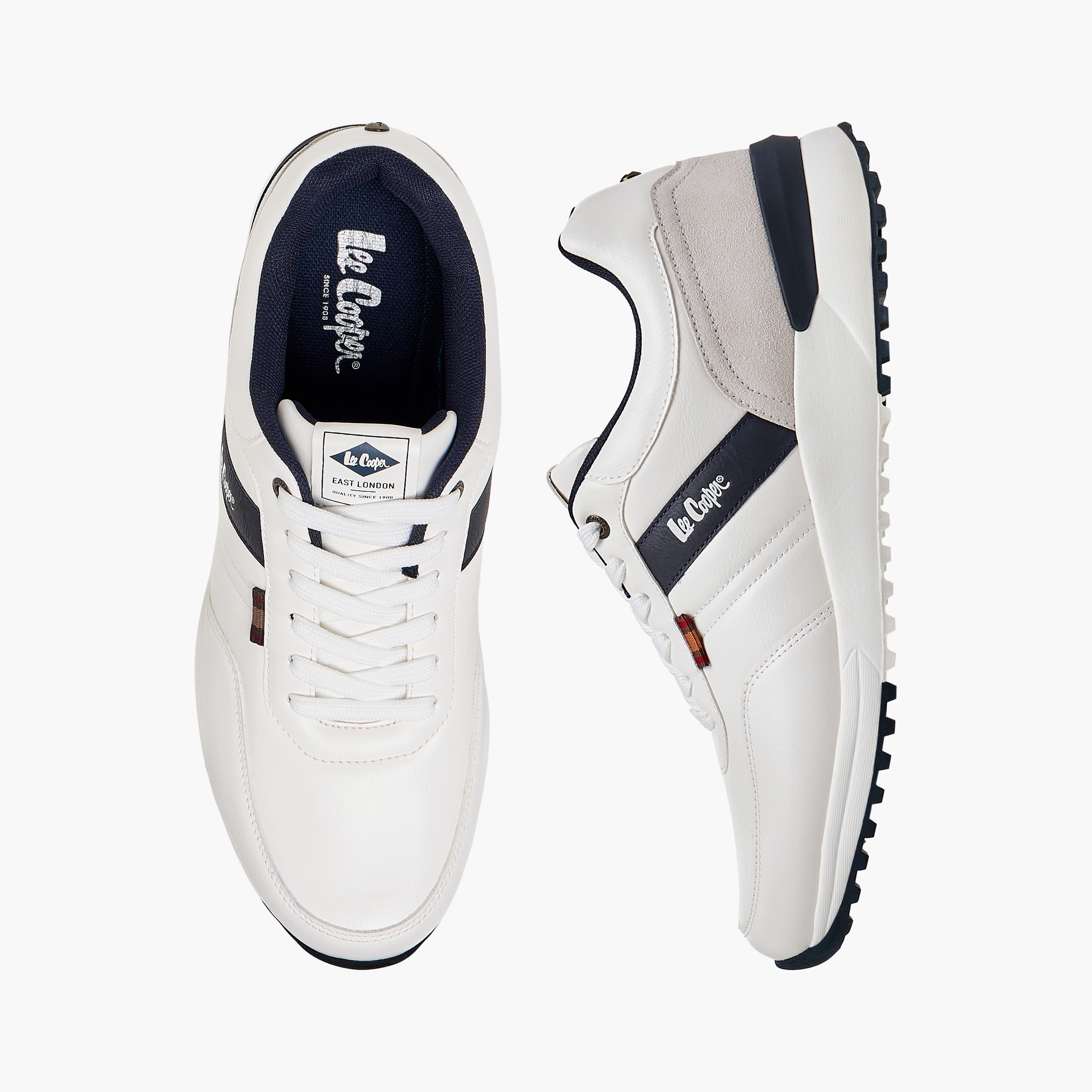 Lee Cooper Men's Panelled Lace-Up Sneakers-men-shoes-sneakers-image-1