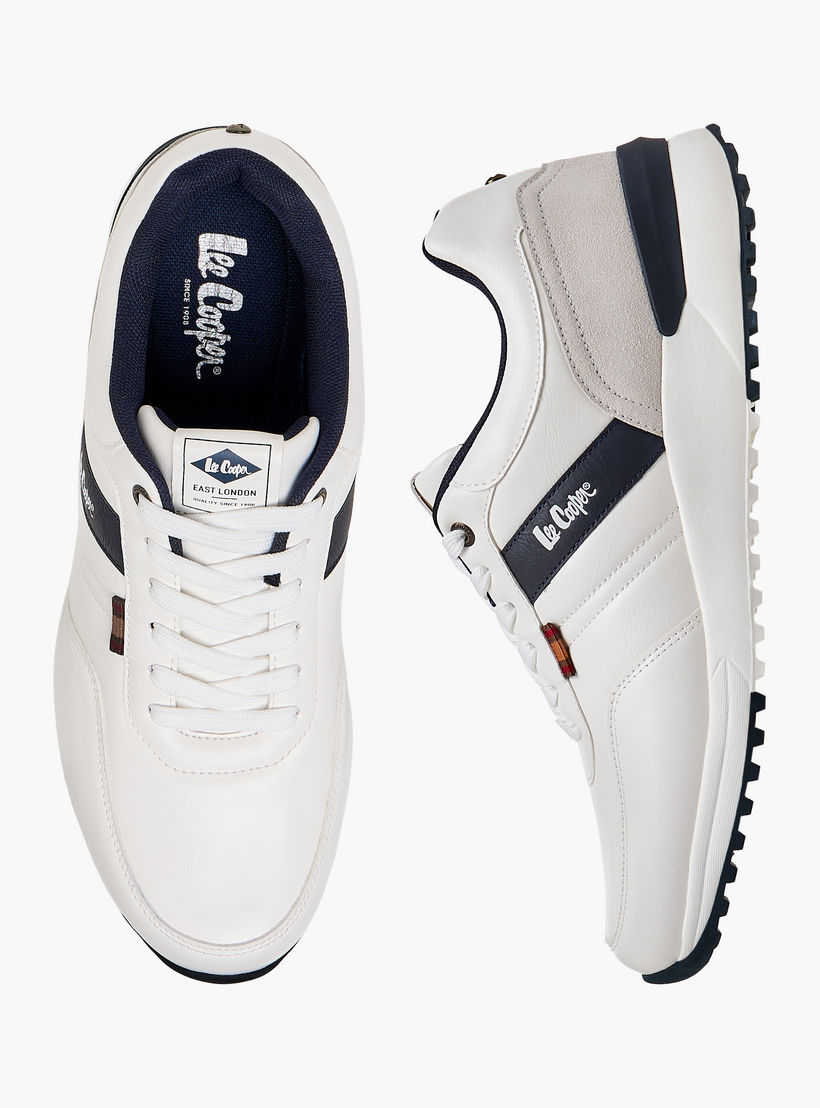 Lee Cooper Men's Panelled Lace-Up Sneakers-men-shoes-sneakers-image-1