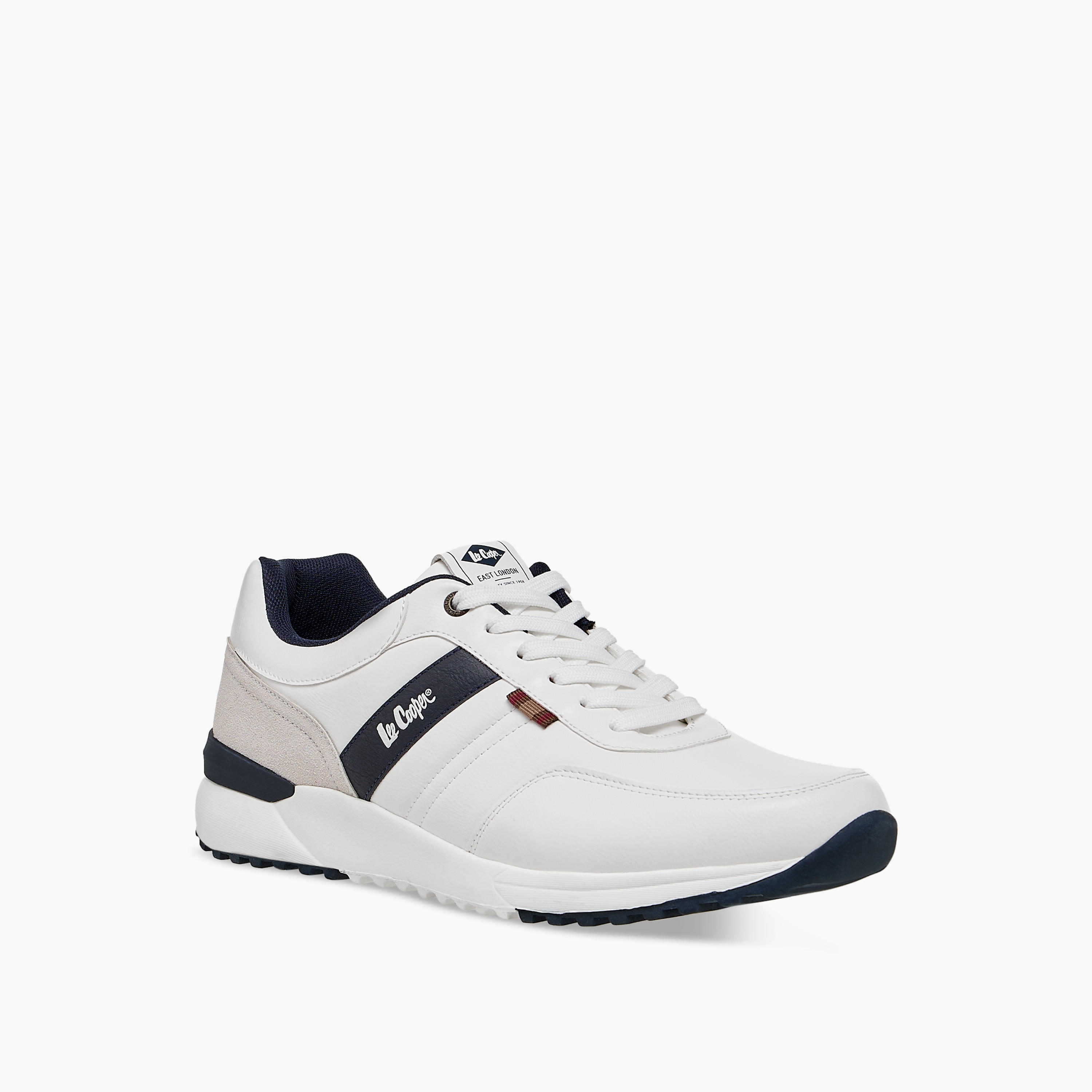 Lee Cooper Men's Panelled Lace-Up Sneakers-men-shoes-sneakers-image-2