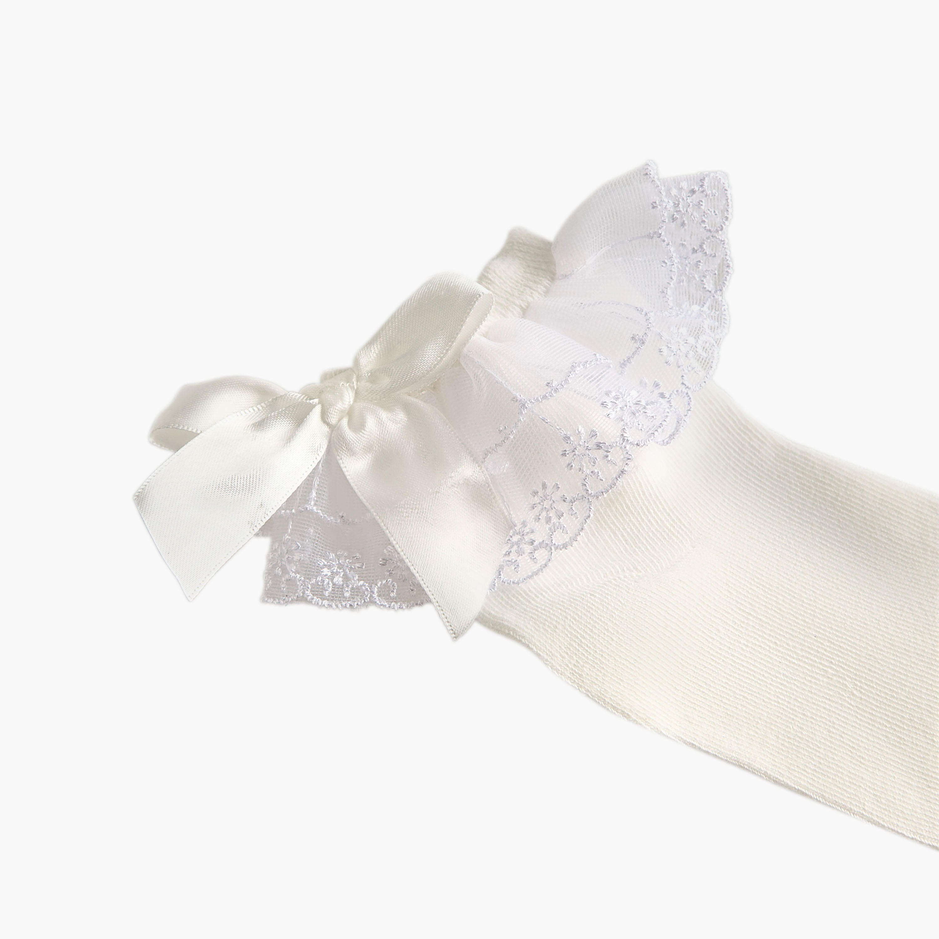 Pack of 3 Celeste Girls Socks with Embroidered Frill Detail-girls-accessories-socks-image-5