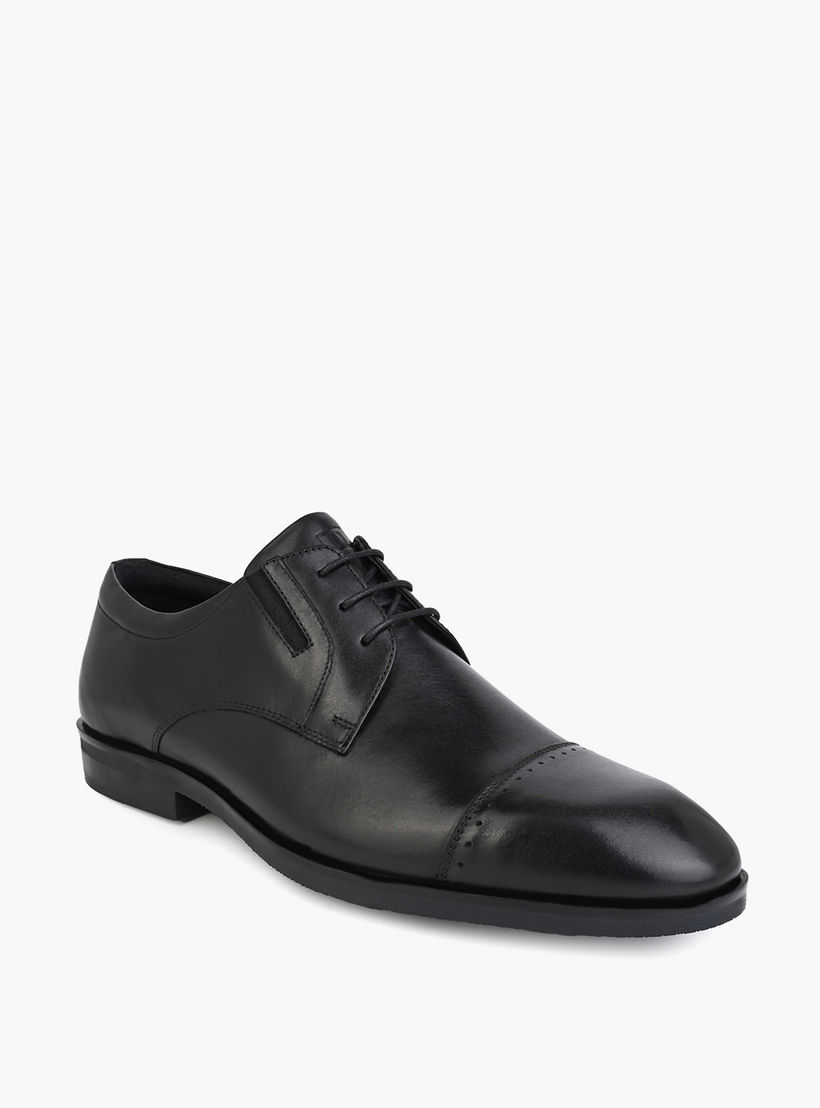 Duchini Men Genuine Leather Lace-Up Derby Shoes-men-shoes-formalshoes-image-2