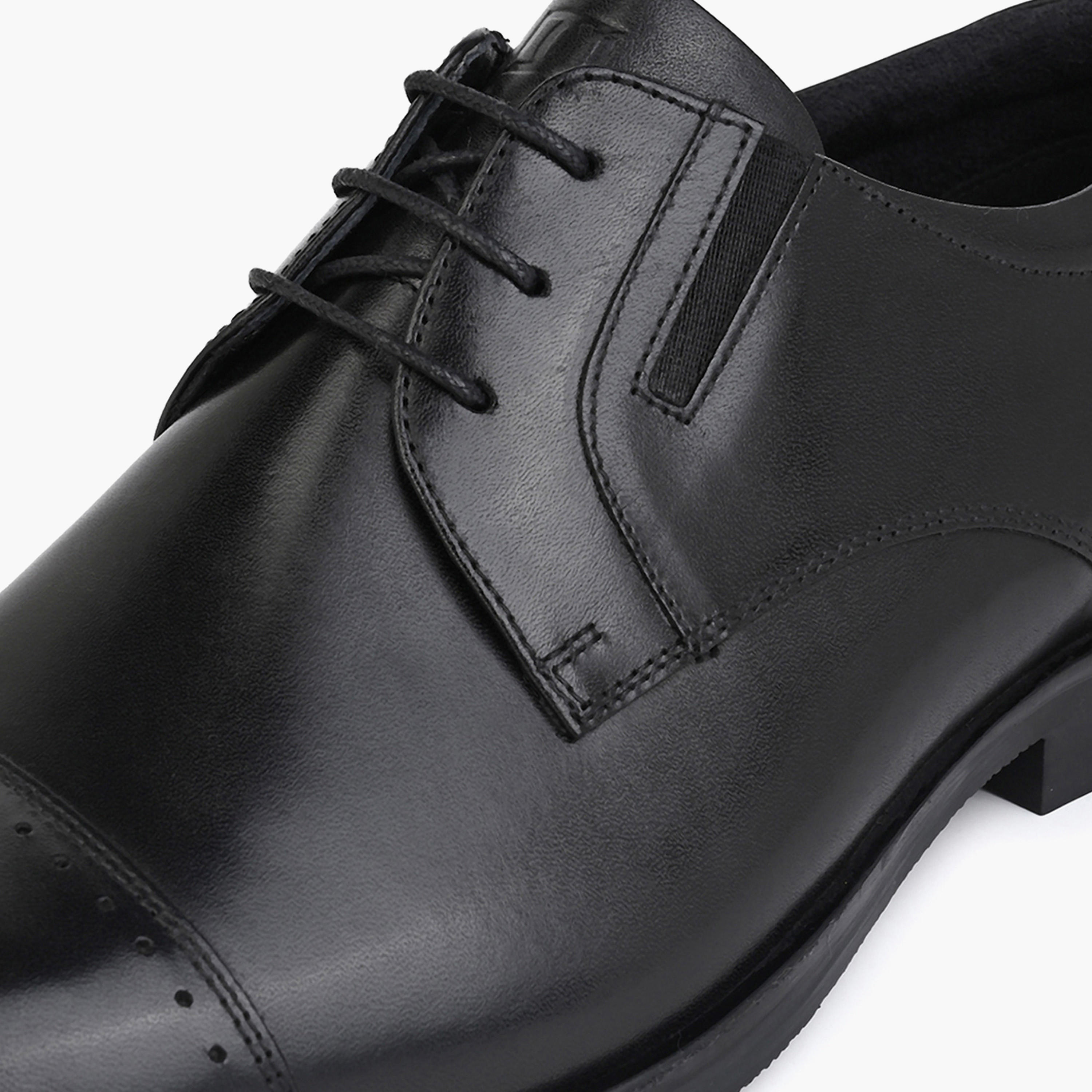 Duchini Men Genuine Leather Lace-Up Derby Shoes-men-shoes-formalshoes-image-4