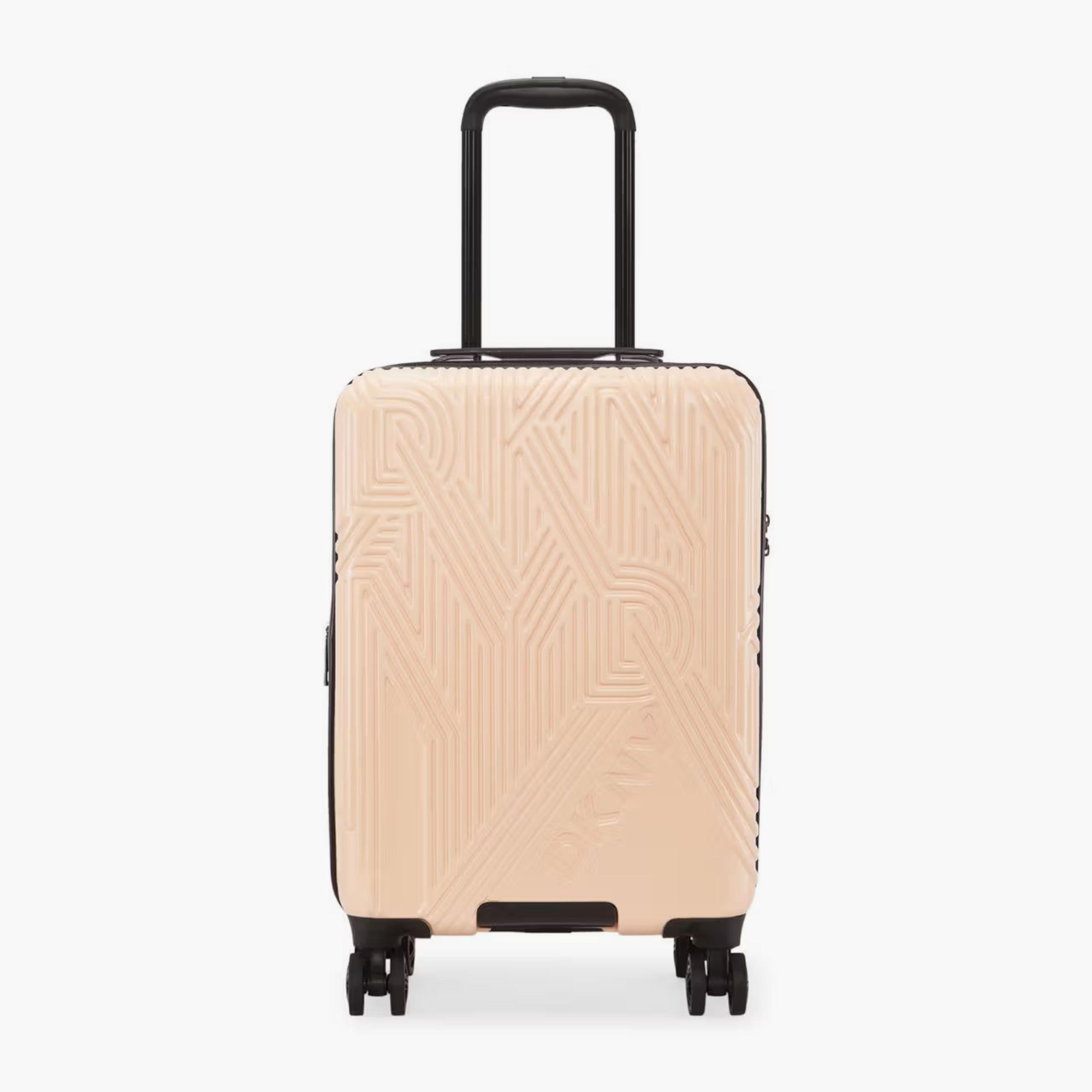 DKNY Textured Hardcase Luggage Trolley with Retractable Handle - 20 inches Cabin Bag-travel-luggagesandbags-luggage-image-2